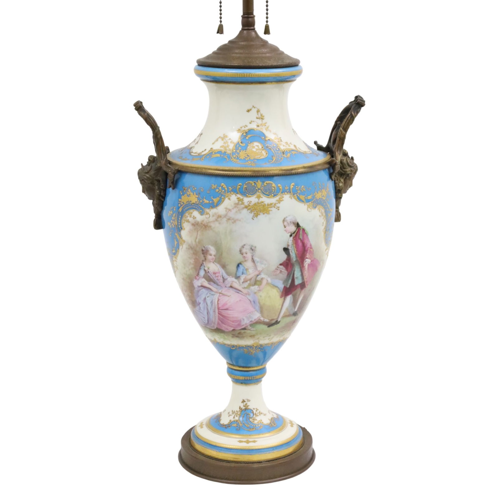 FRENCH PORCELAIN URN LAMP (1 of 5)