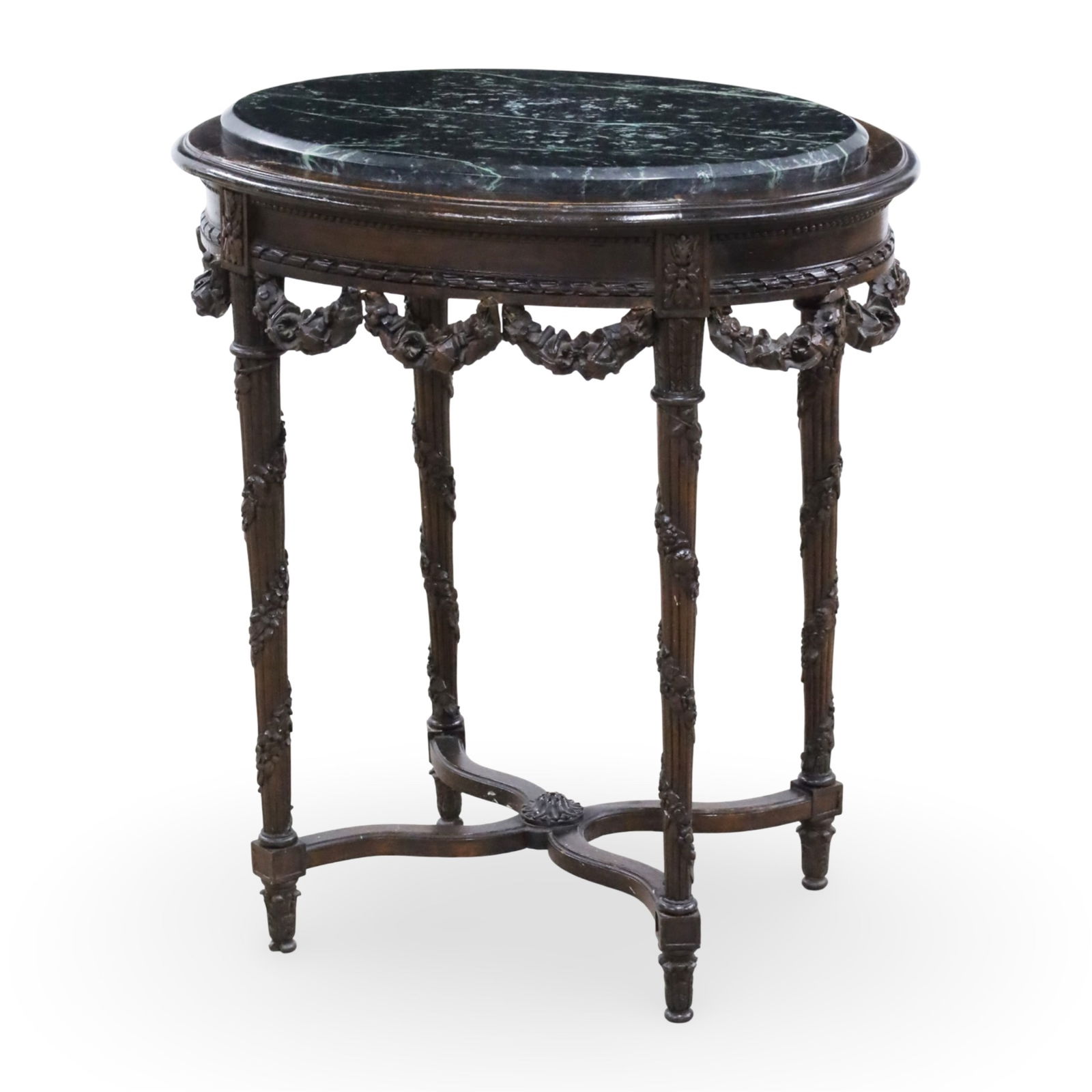 LOUIS XVI STYLE MARBLE TOP OCCASIONAL TABLE (1 of 3)
