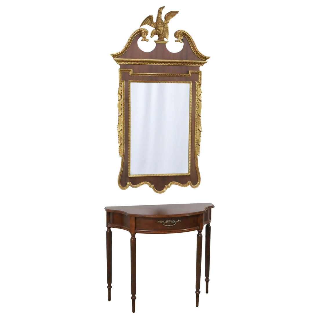 GEORGIAN STYLE MIRROR AND CONSOLE (1 of 4)