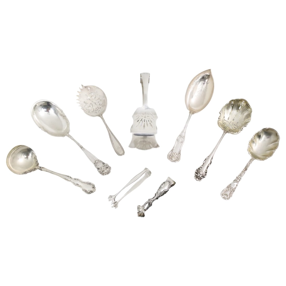 9PC LOT OF STERLING SILVER, 22 T.O.W. (1 of 8)