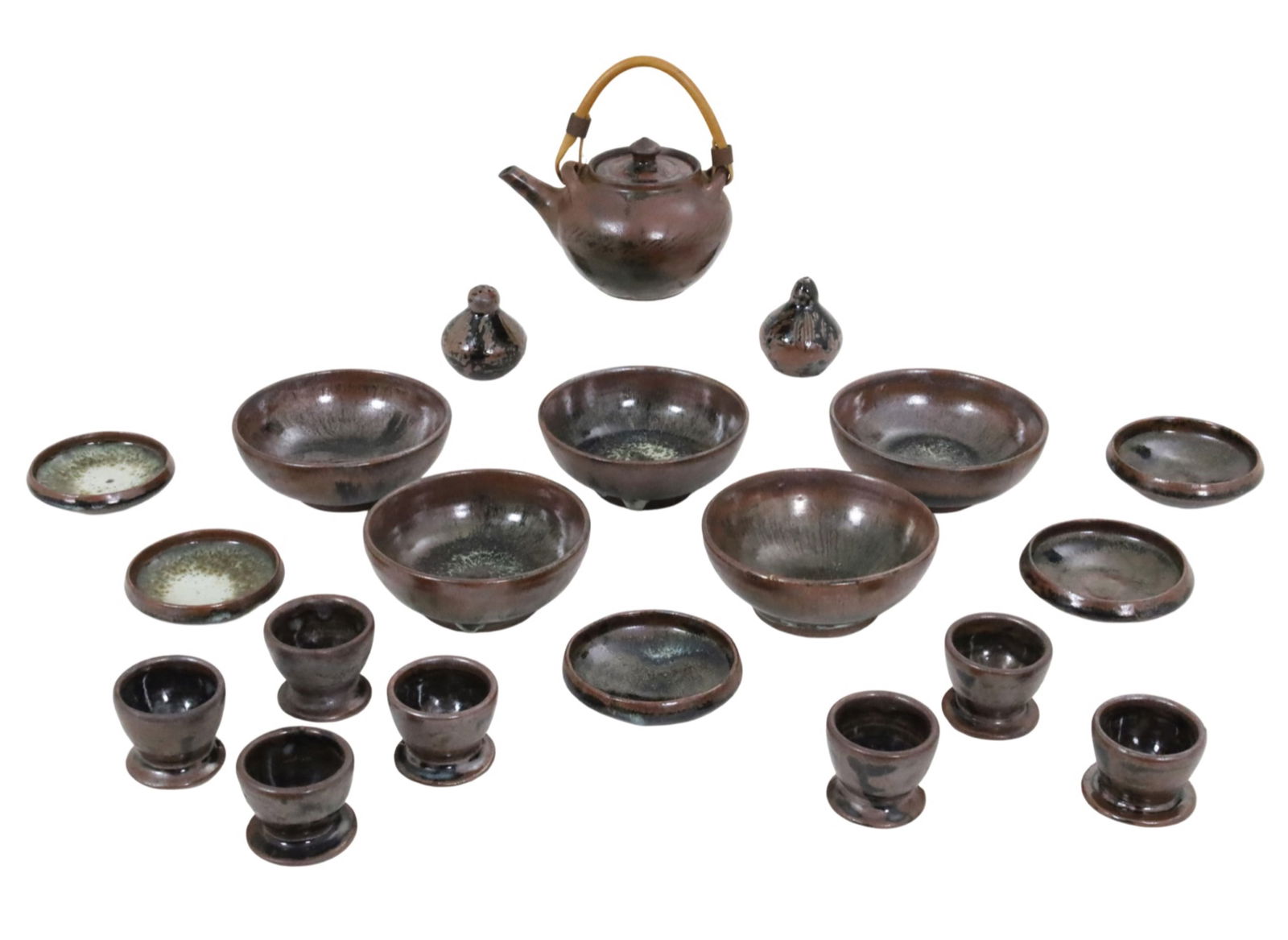 20PC LOT OF SIGNED ABUJA POTTERY (1 of 9)