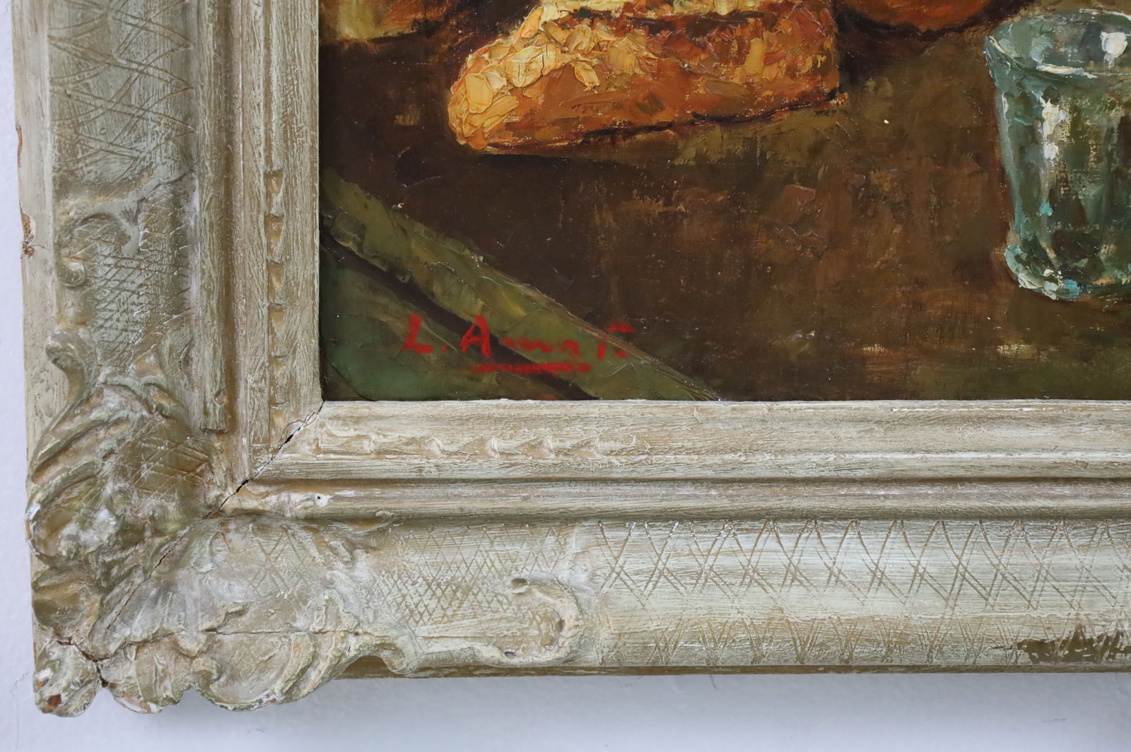 ***SIGNED O/C INTERIOR SCENE PTG - 3