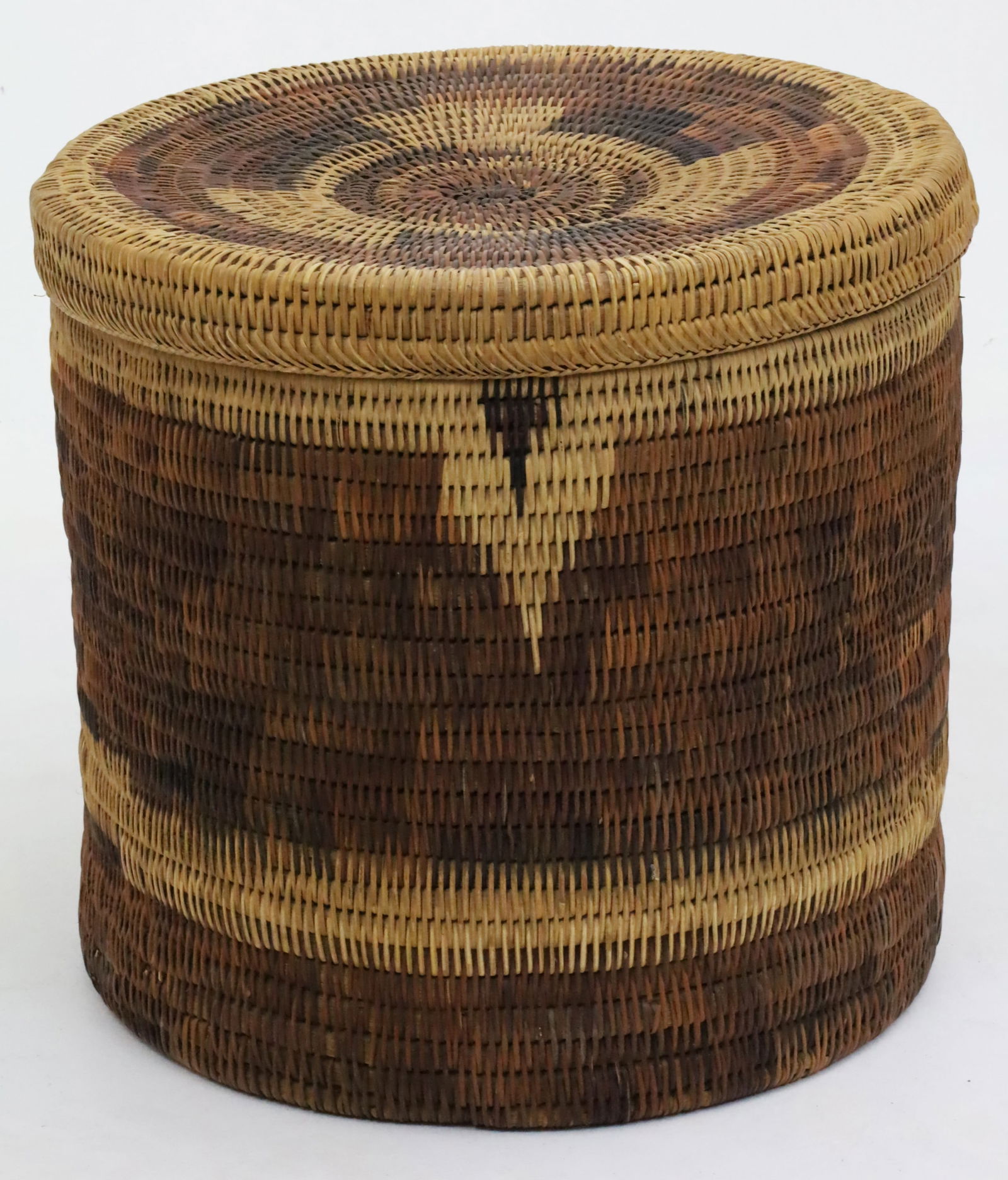 THREE NATIVE AMERICAN WOVEN BASKETS - 5