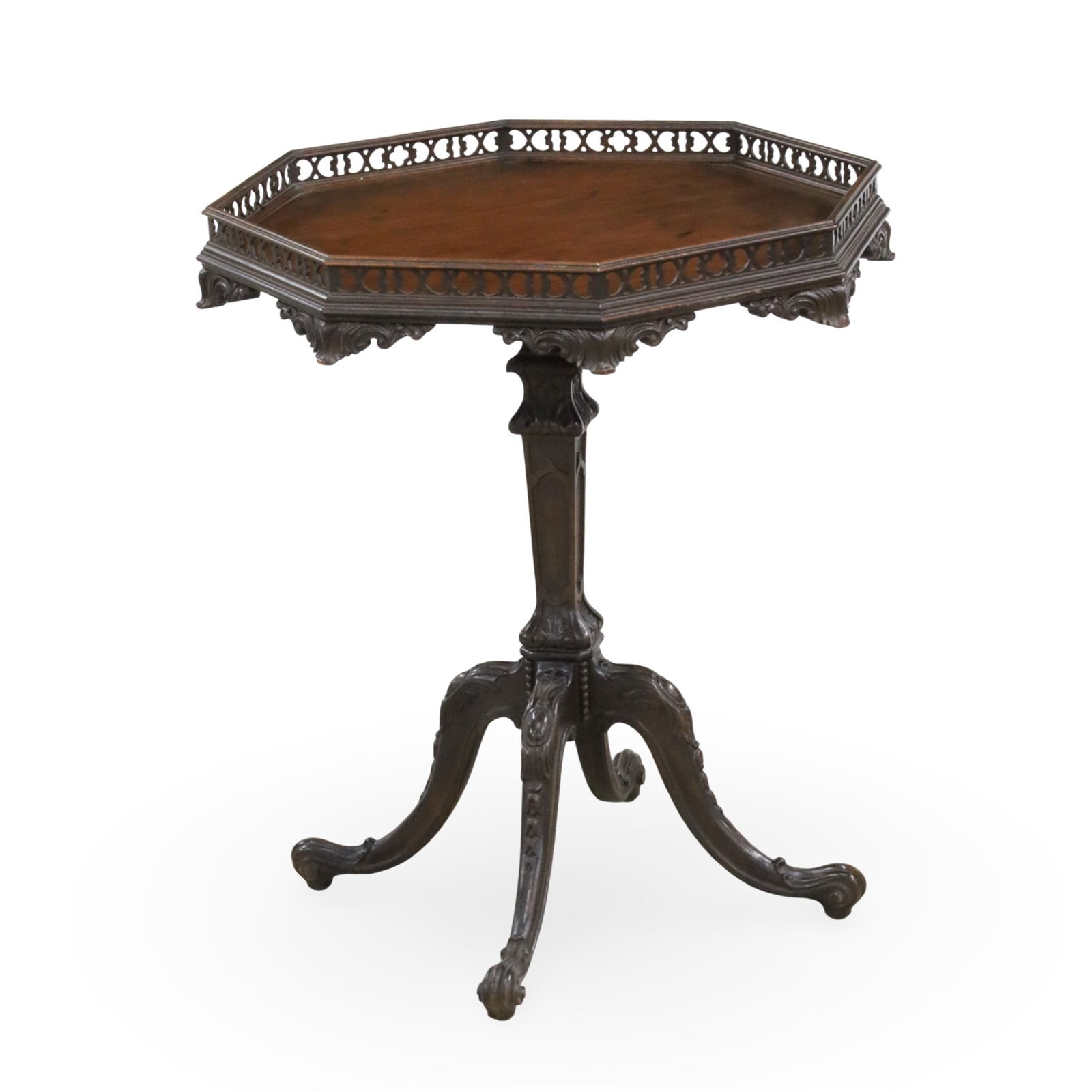 GEORGE III STYLE TEA TABLE (1 of 4)