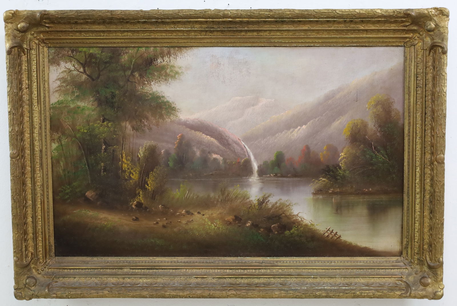 ENGLISH OIL ON CANVAS LANDSCAPE PTG, 19TH C. (1 of 4)