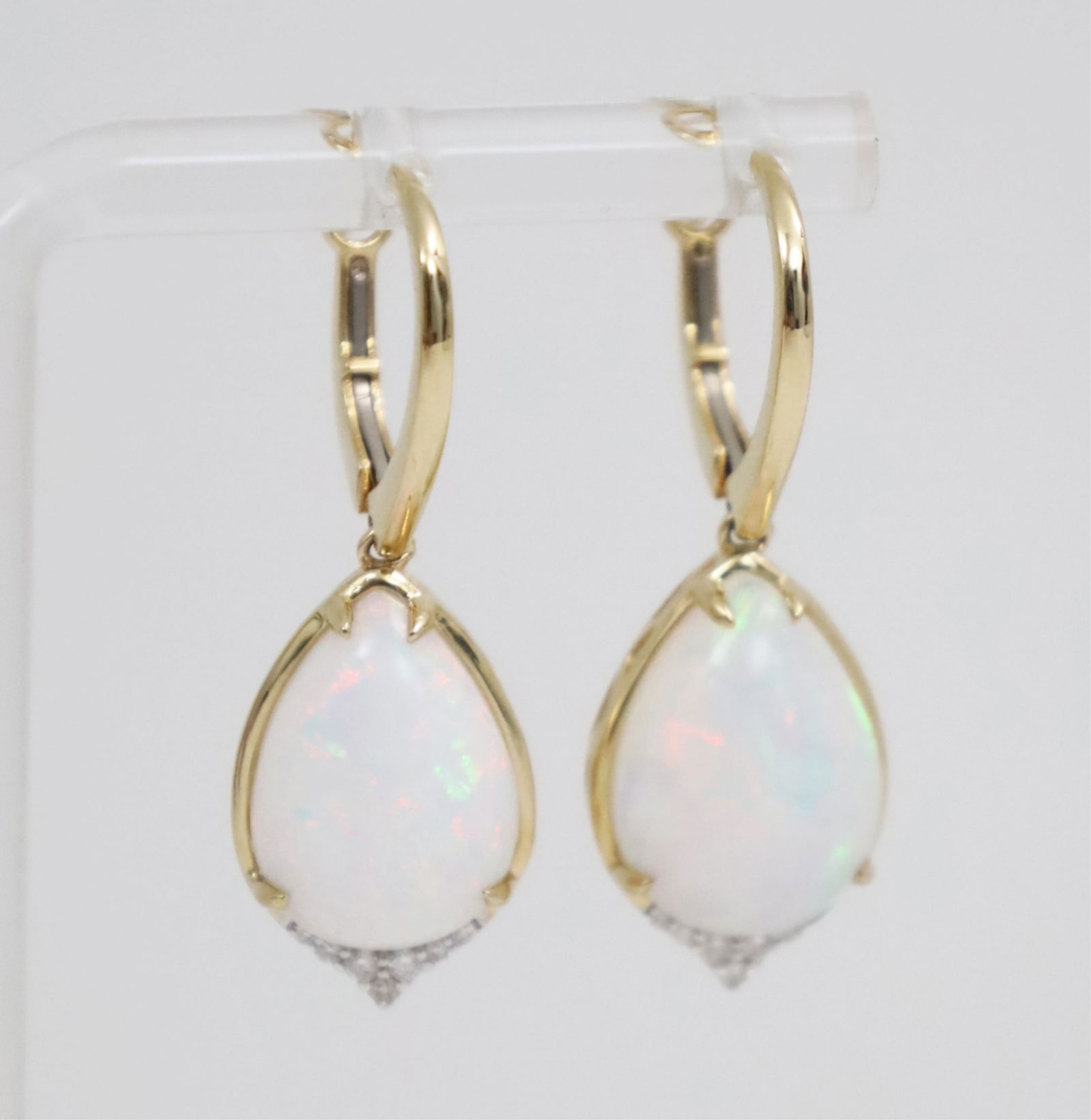 14K OPAL DROP EARRINGS - 3