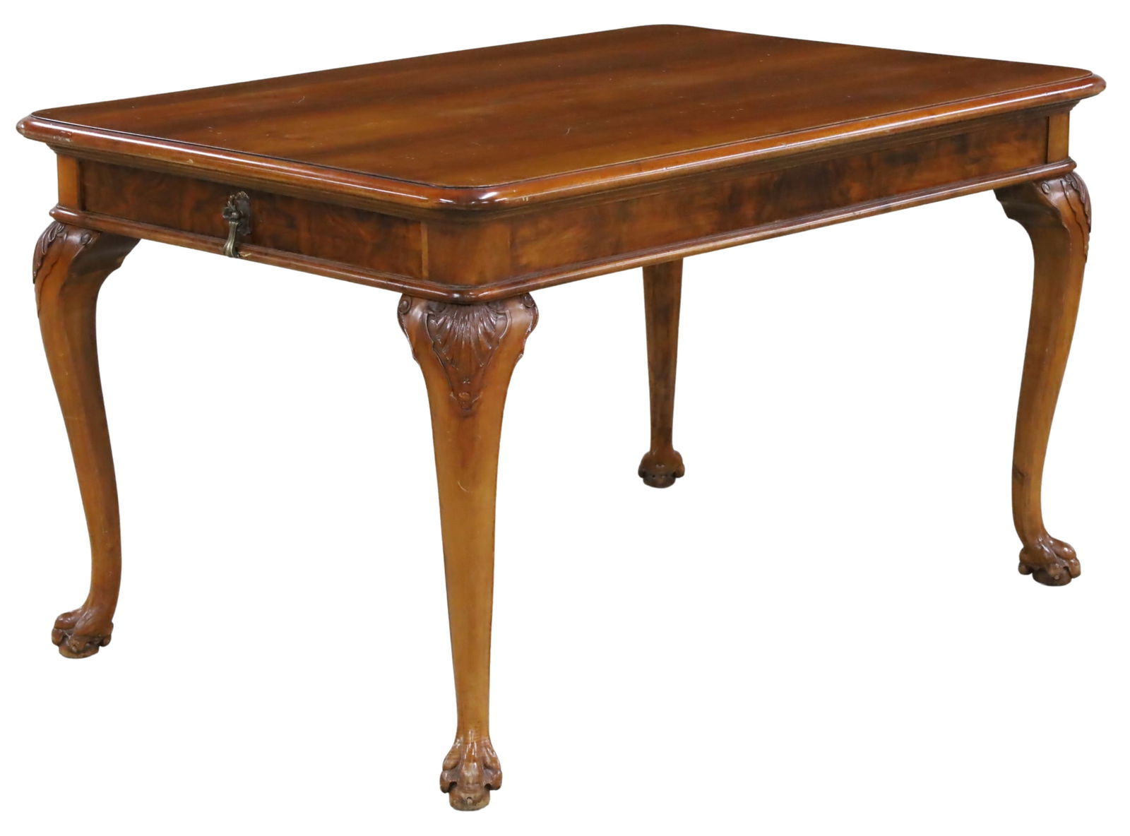 ENGLISH MAHOGANY LIBRARY TABLE (1 of 3)