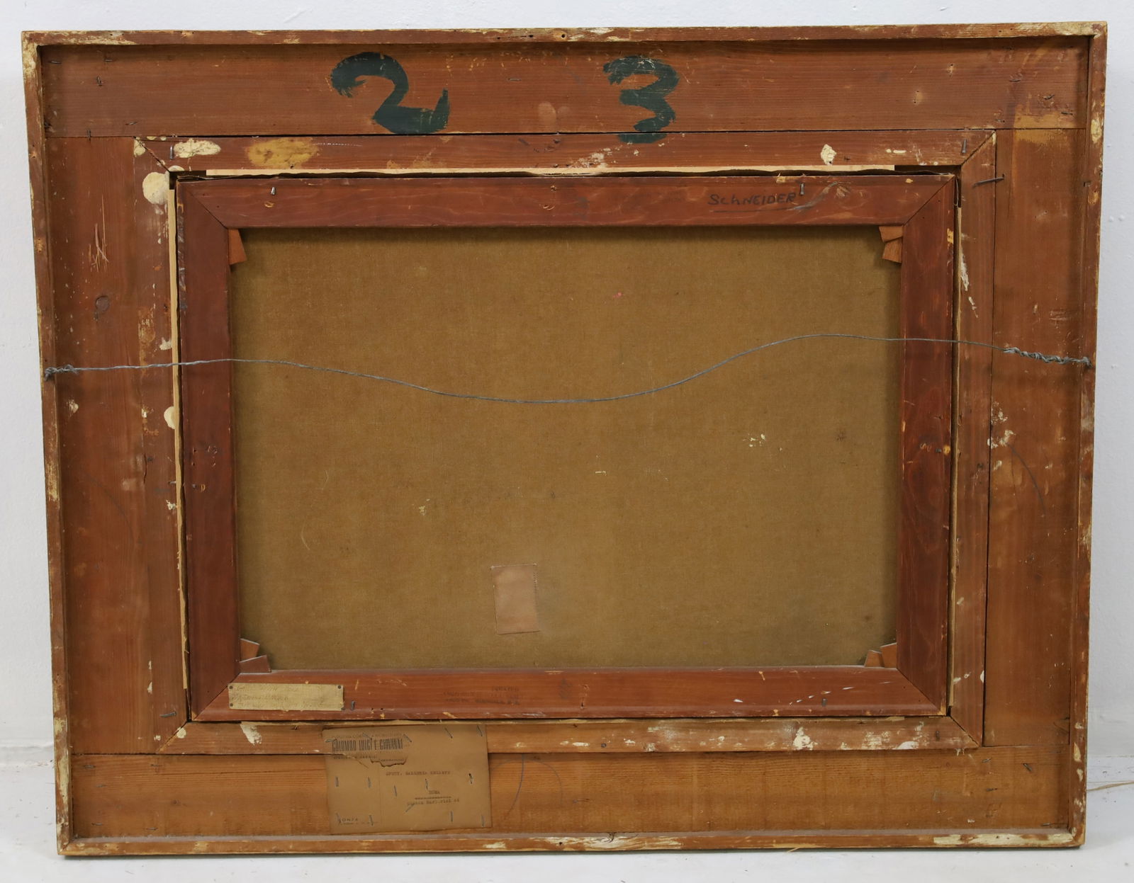 SIGNED O/C INTERIOR SCENE PTG - 3