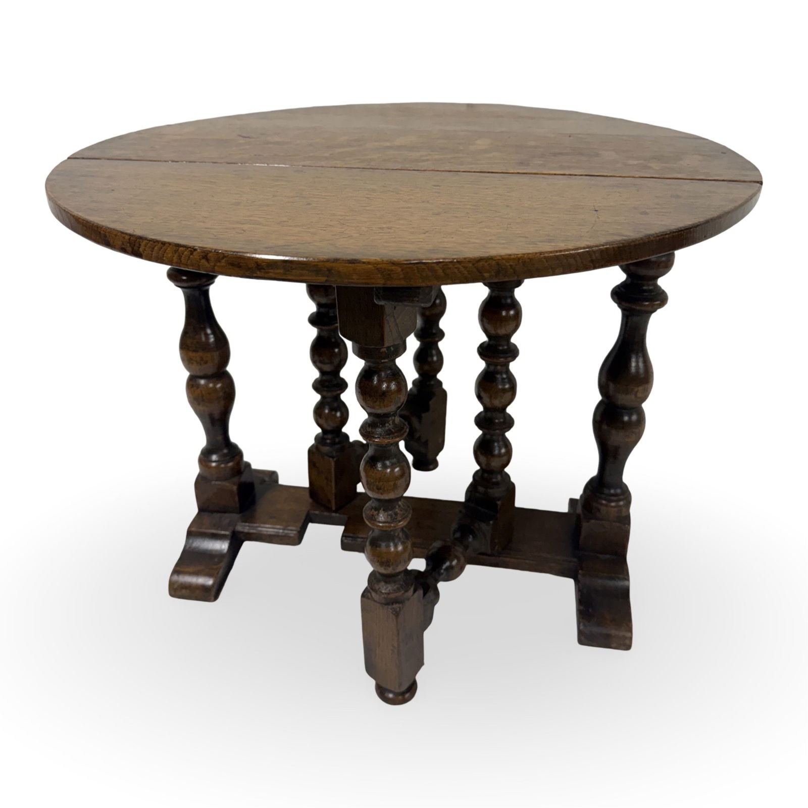 MINIATURE ENGLISH OAK GATELEG TABLE (1 of 4)