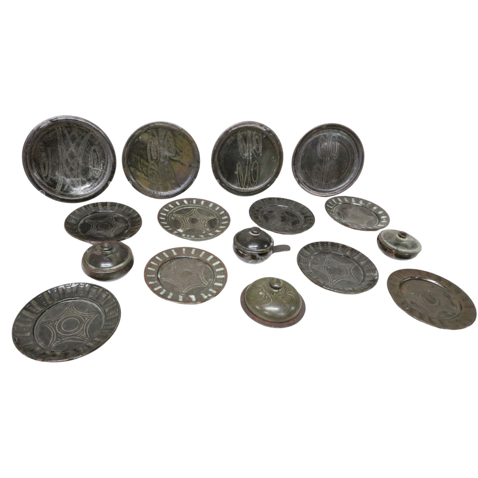 16PC LOT OF ABUJA POTTERY (1 of 10)