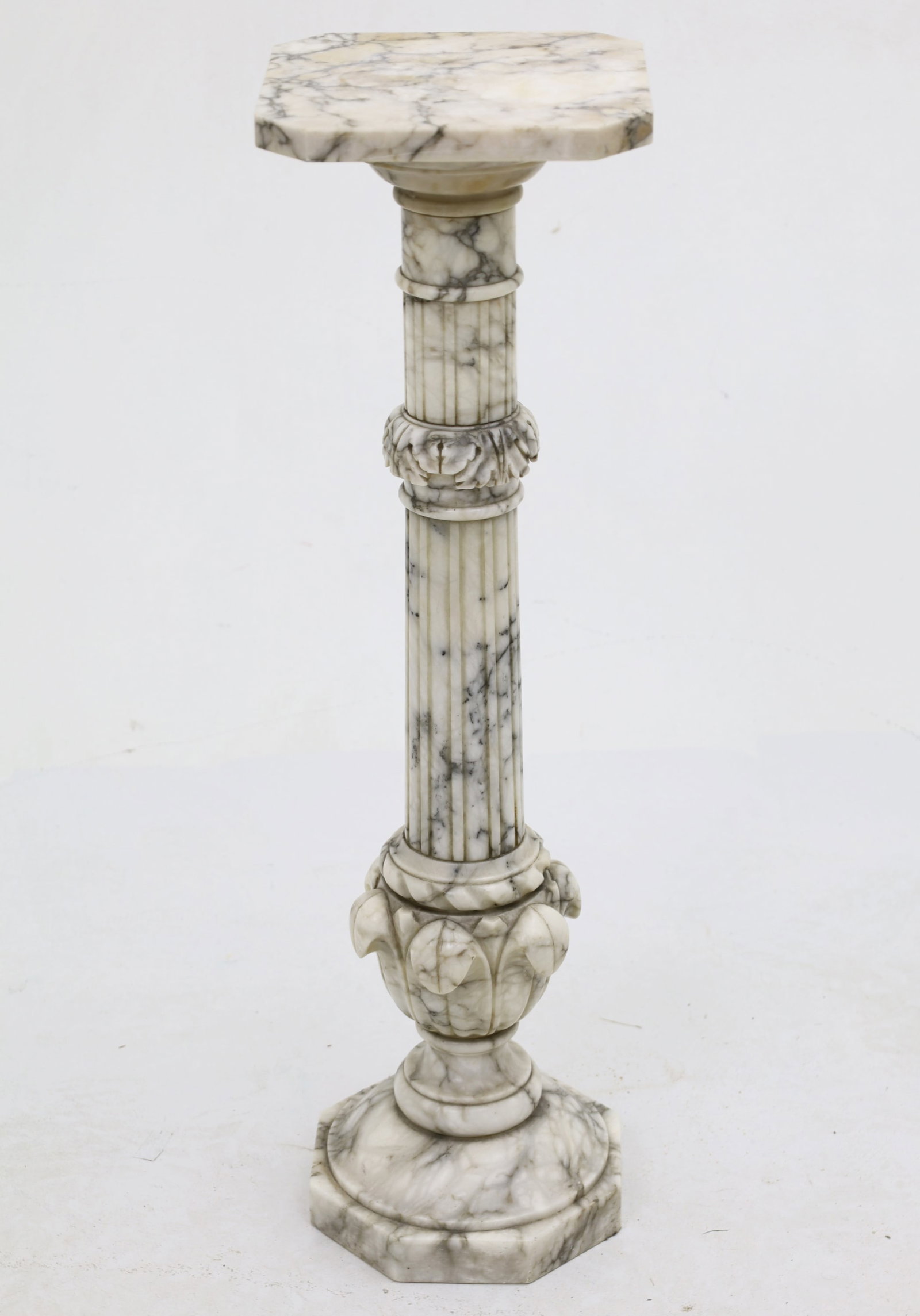 DORIC COLUMN MARBLE PEDESTAL - 2