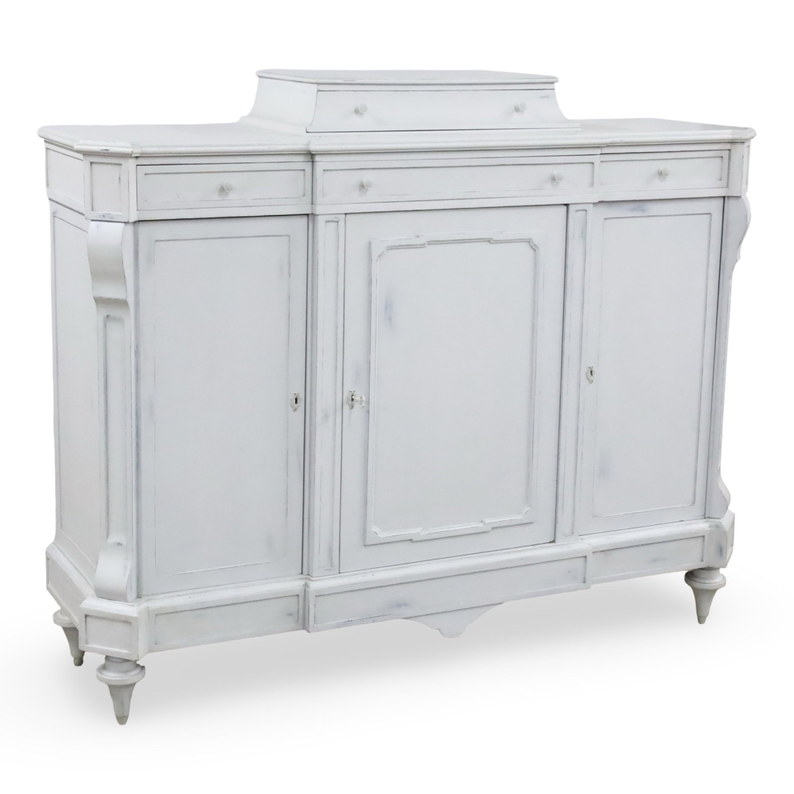 FRENCH PROVINCIAL STYLE PAINTED CABINET (1 of 4)