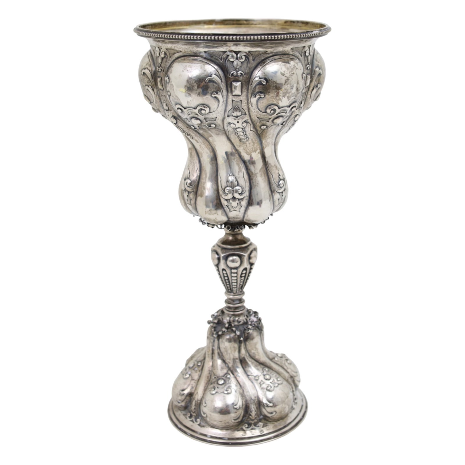 ANTIQUE ENGLISH SILVER POKAL, 28 T.O.W. (1 of 5)