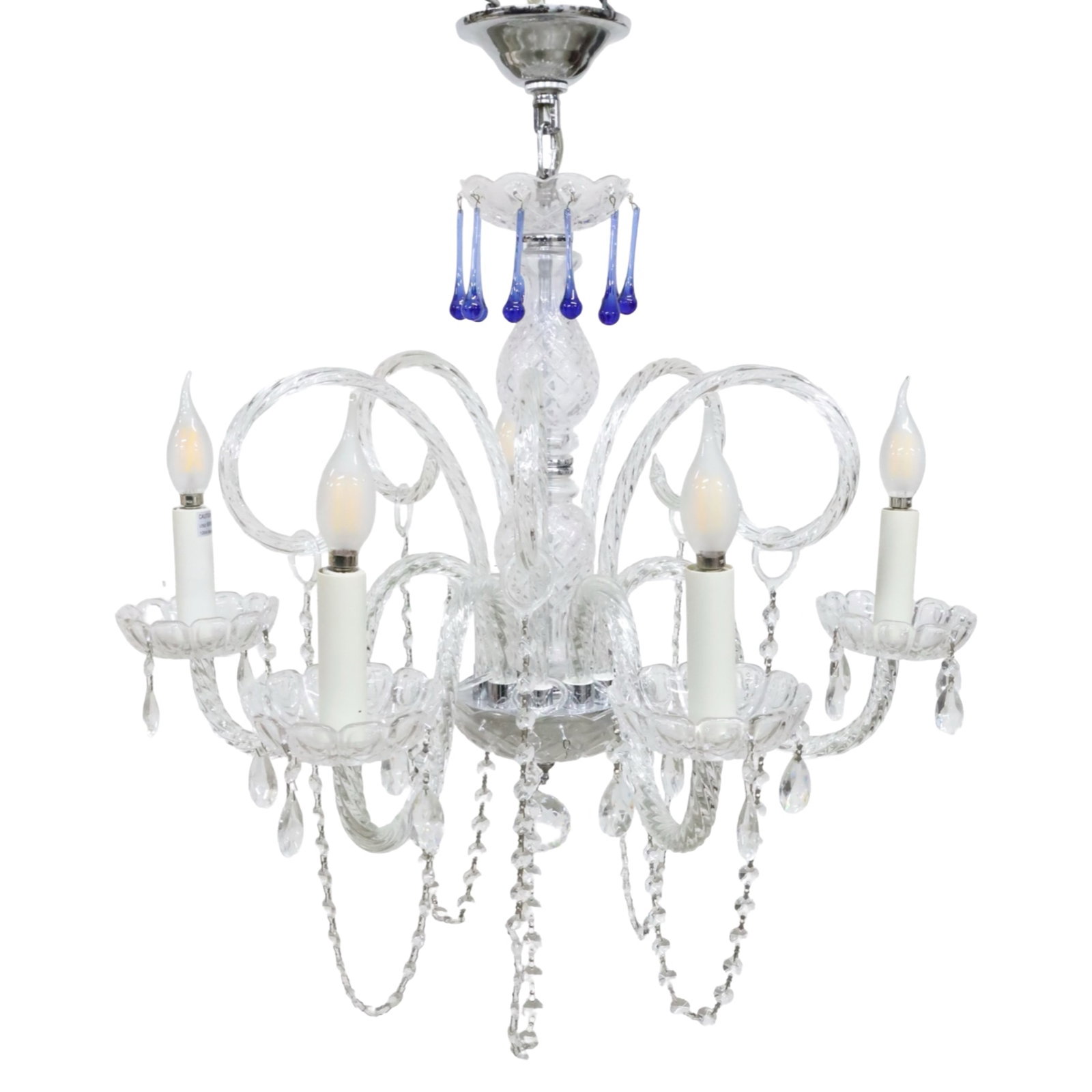 WATERFORD STYLE CRYSTAL CHANDELIER (1 of 5)