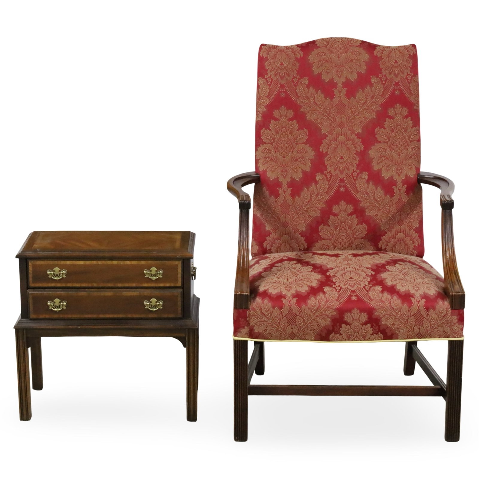 FEDERAL STYLE LOLLING CHAIR AND ACCENT CHEST (1 of 5)