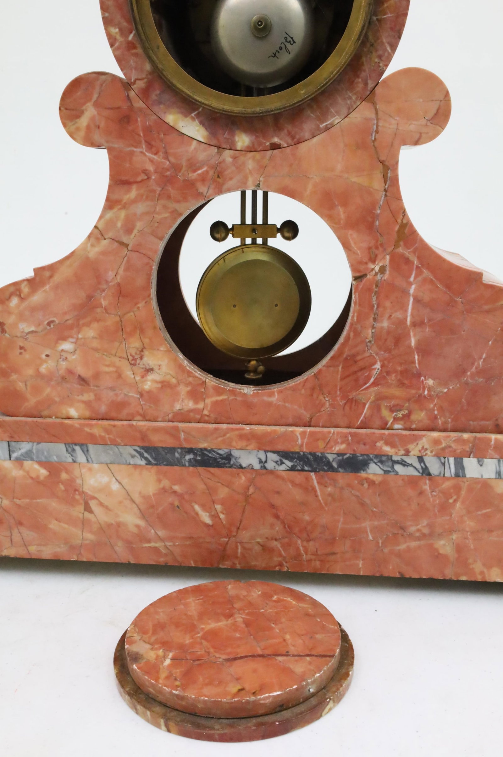 NAPOLEAN III MARBLE MANTLE CLOCK - 6