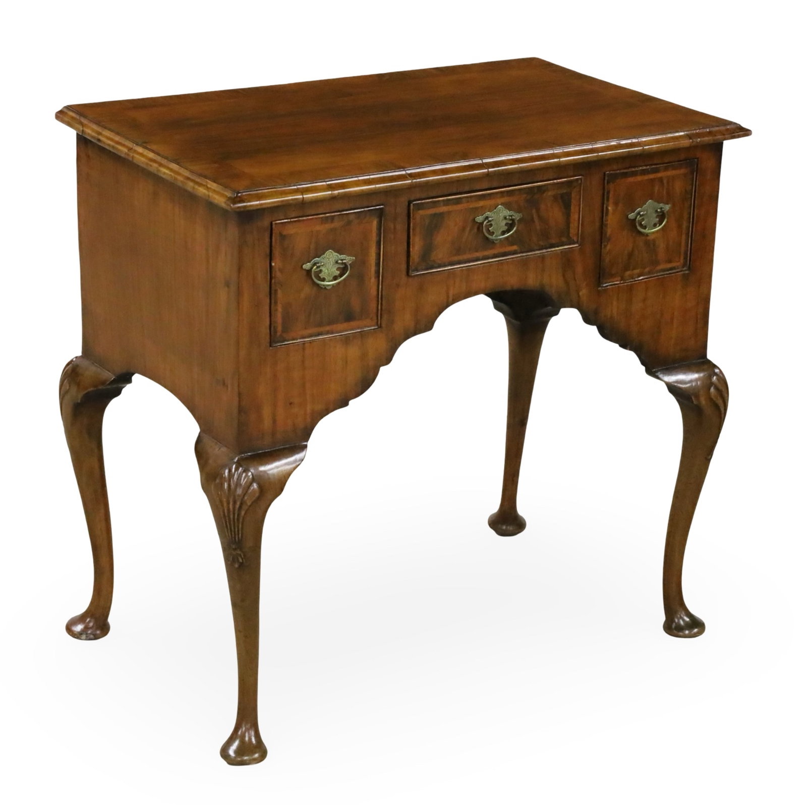 QUEEN ANNE STYLE WALNUT LOWBOY, 19TH C. (1 of 5)