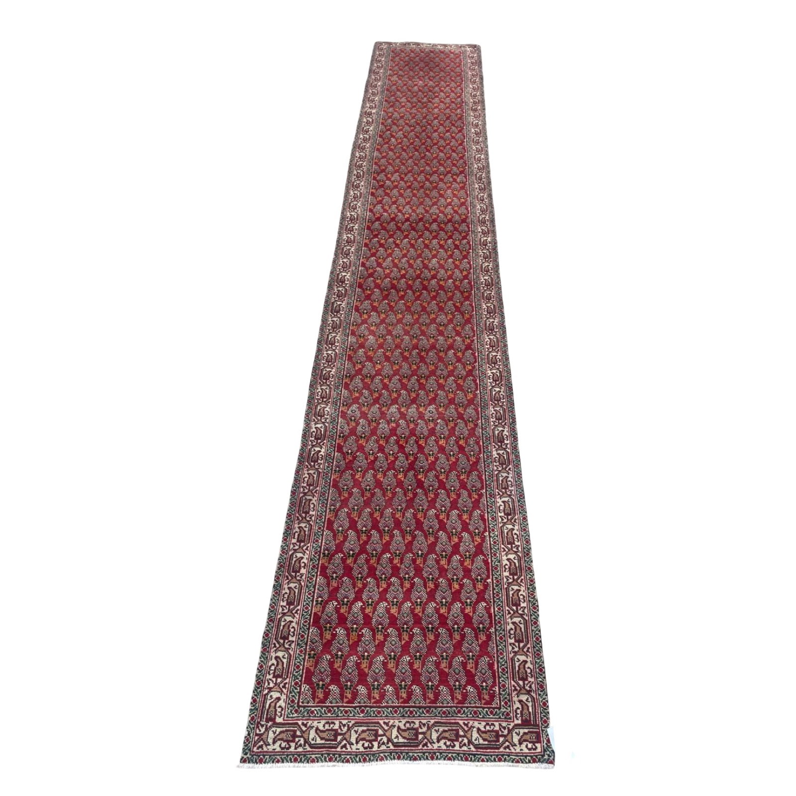 TABRIZ RUG 2'8 X 15'10: Tabriz rug 2'8 x 15'10