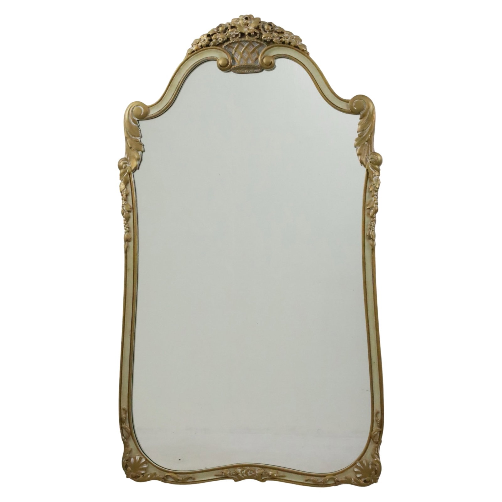 FRENCH INSPIRED GILT AND SEA FOAM MIRROR (1 of 3)