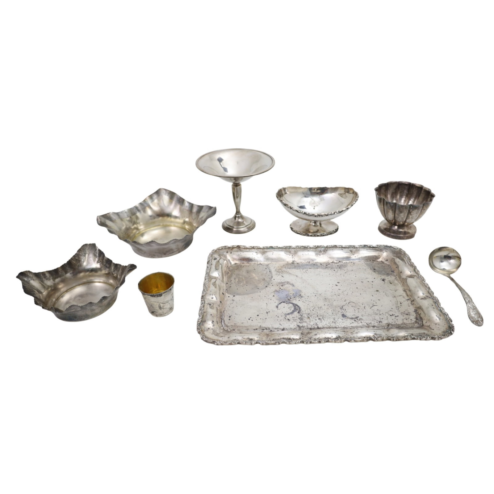 8PC LOT OF STERLING SILVER, 64 T.O.W. (1 of 12)