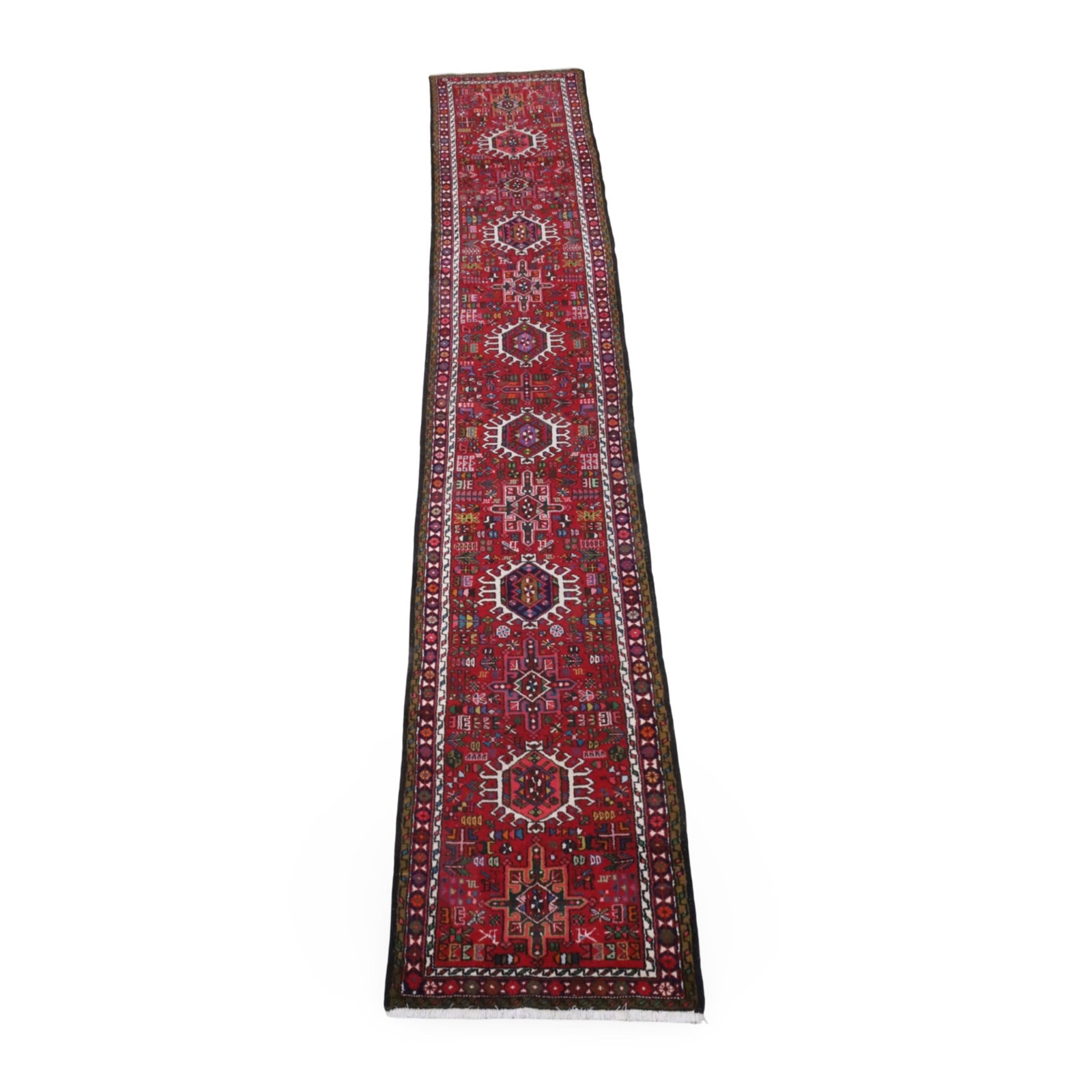 KARAJEH RUG 2'10 X 15'10: Karajeh oriental rug 2'10 X 15'10