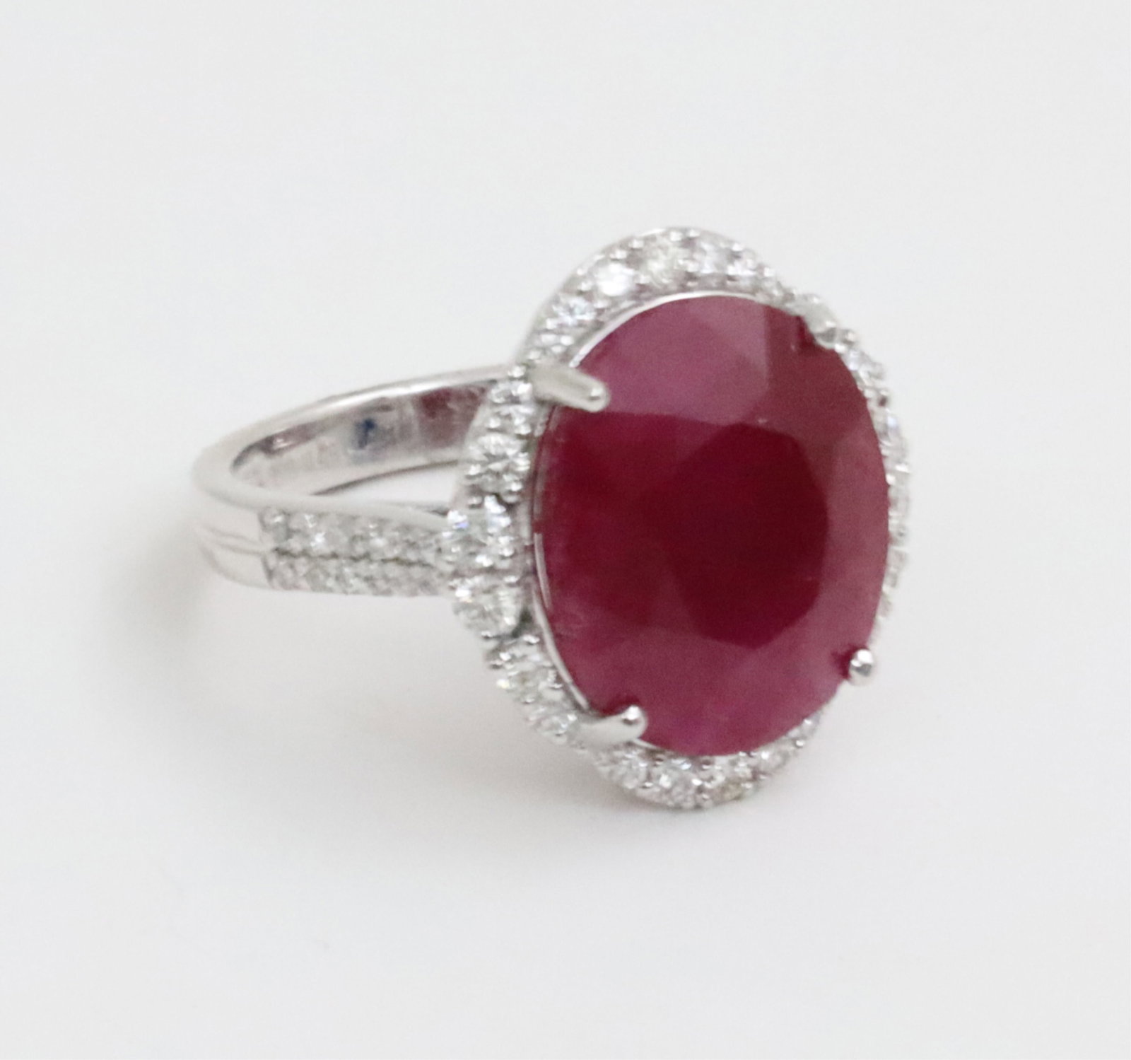 GIA BURMESE RUBY & DIAMOND RING - 3