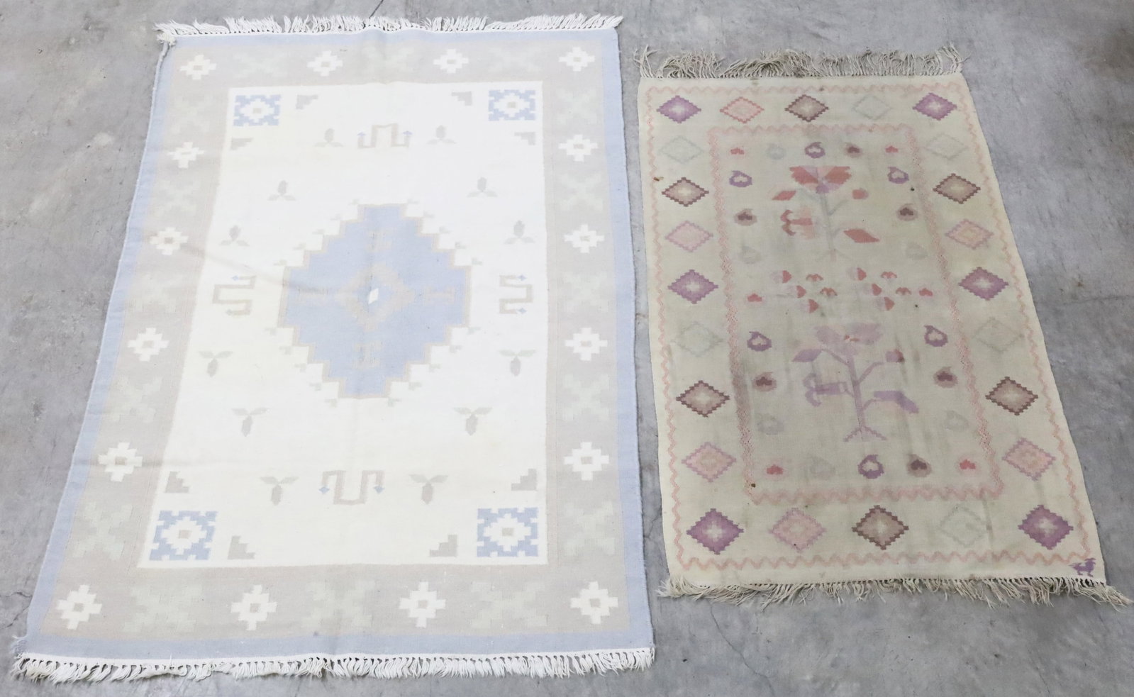 TWO OUSHAK ORIENTAL RUGS - 2
