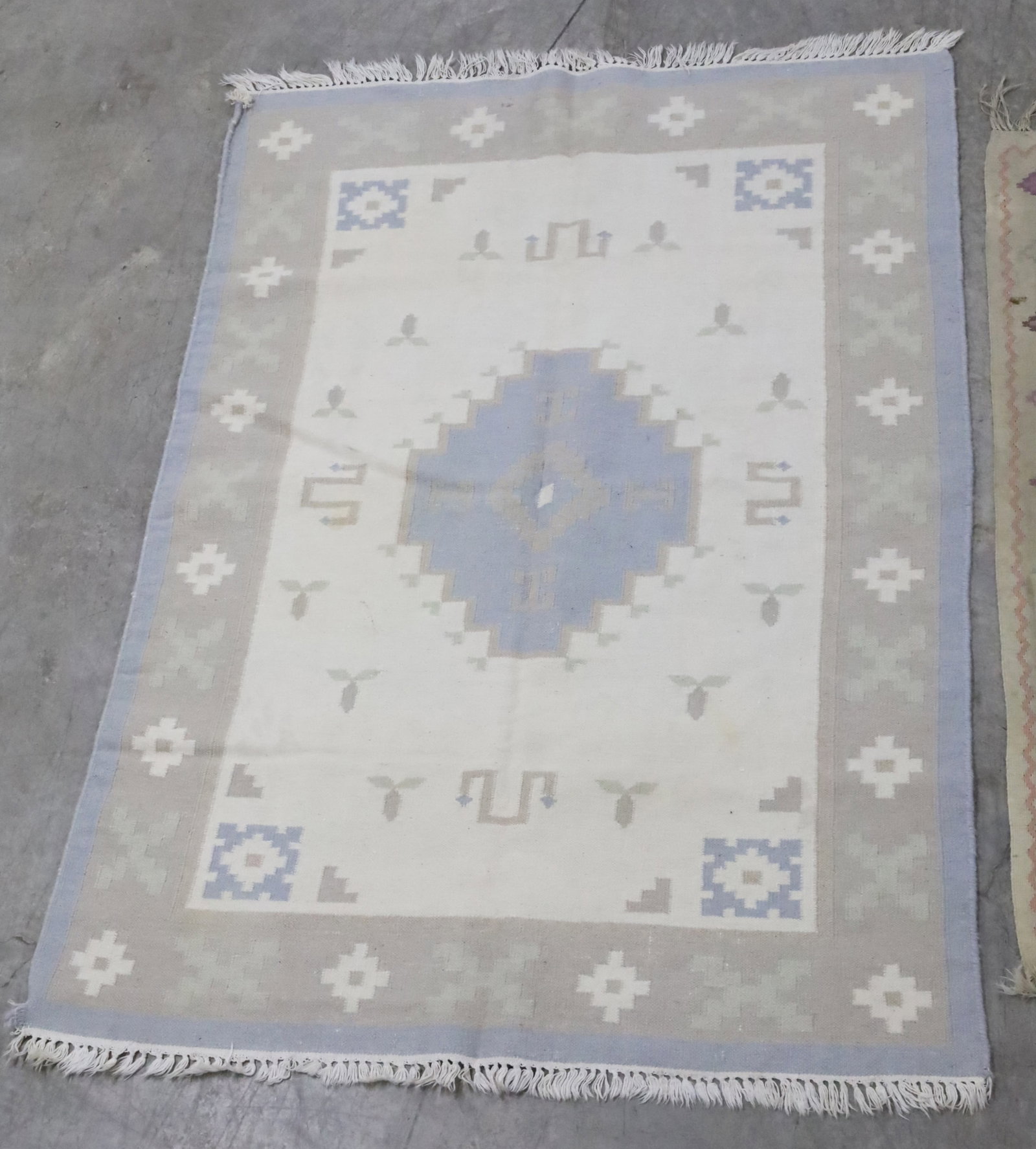 TWO OUSHAK ORIENTAL RUGS - 4