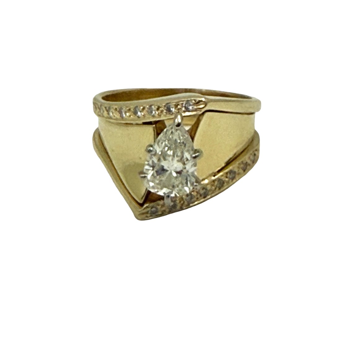 14K DIAMOND RING - 2