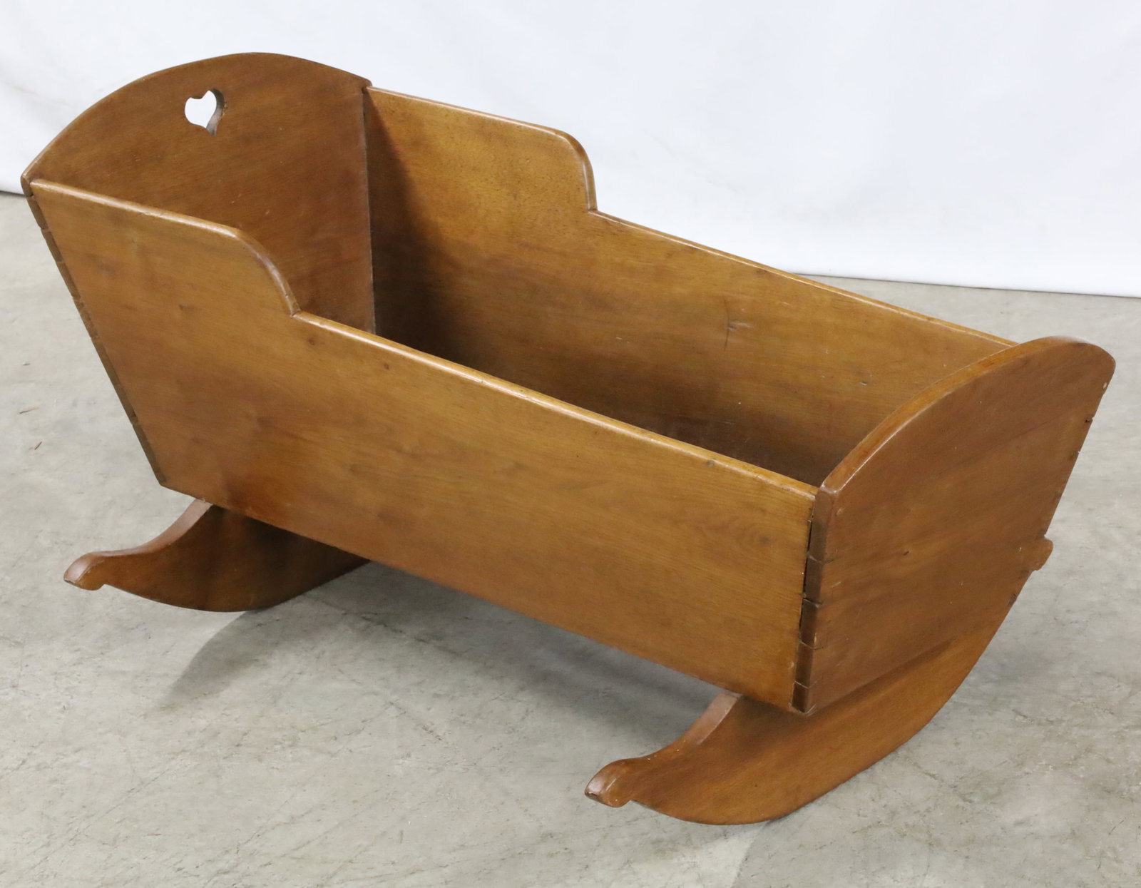 PRIMITIVE CRADLE AND CEDAR CHEST - 4