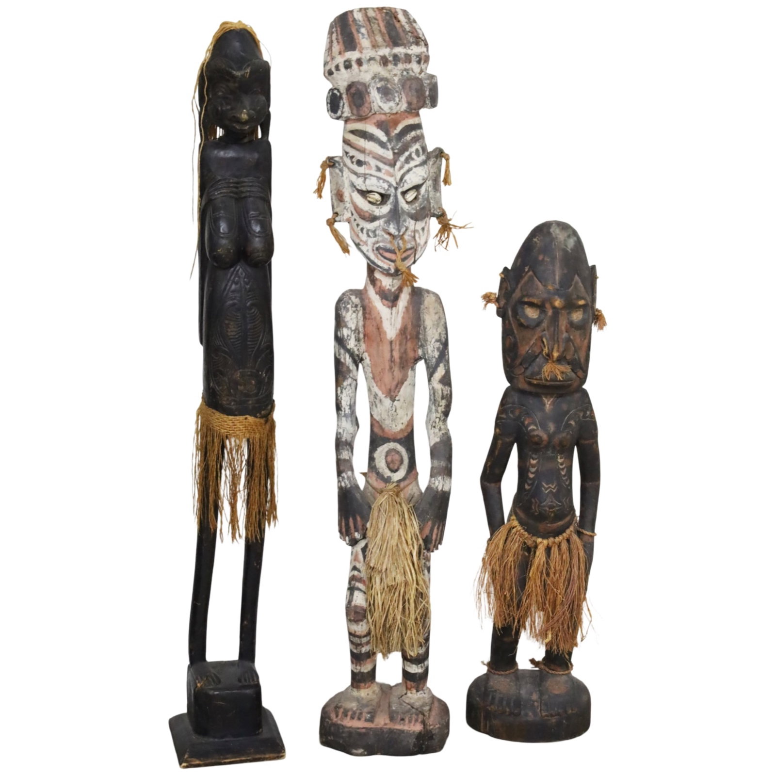 3 PAPUA NEW GUINEA CARVED ANCESTORS (1 of 3)