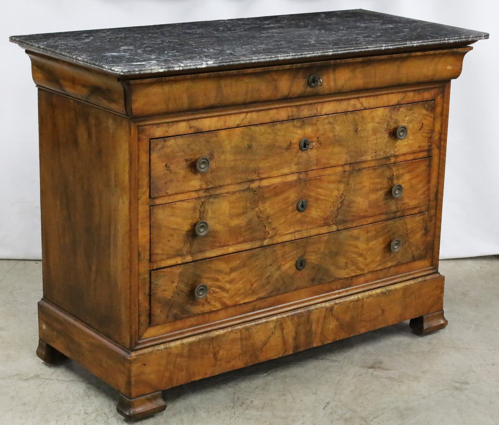 LOUIS PHILIPPE WALNUT COMMODE - 3