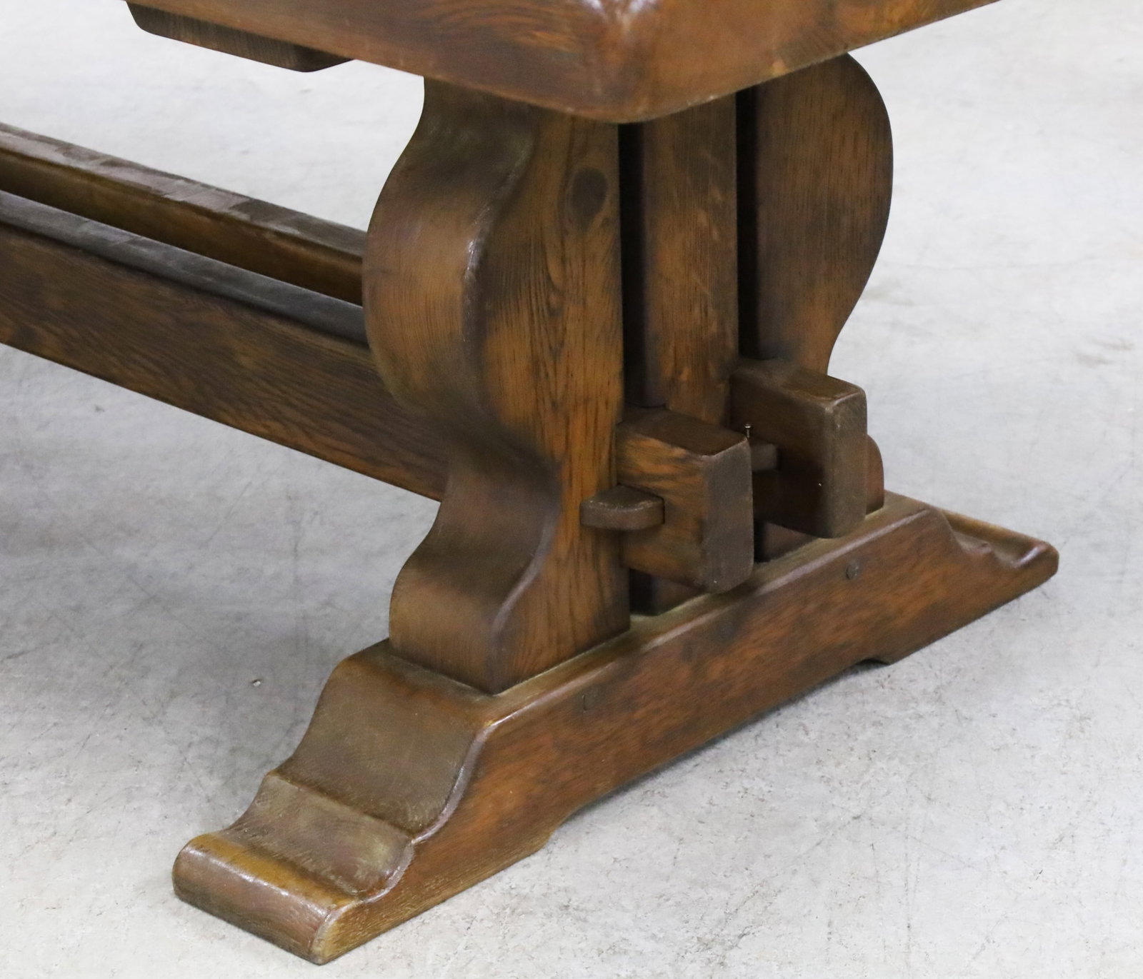 FRENCH OAK MONASTERY TABLE - 4