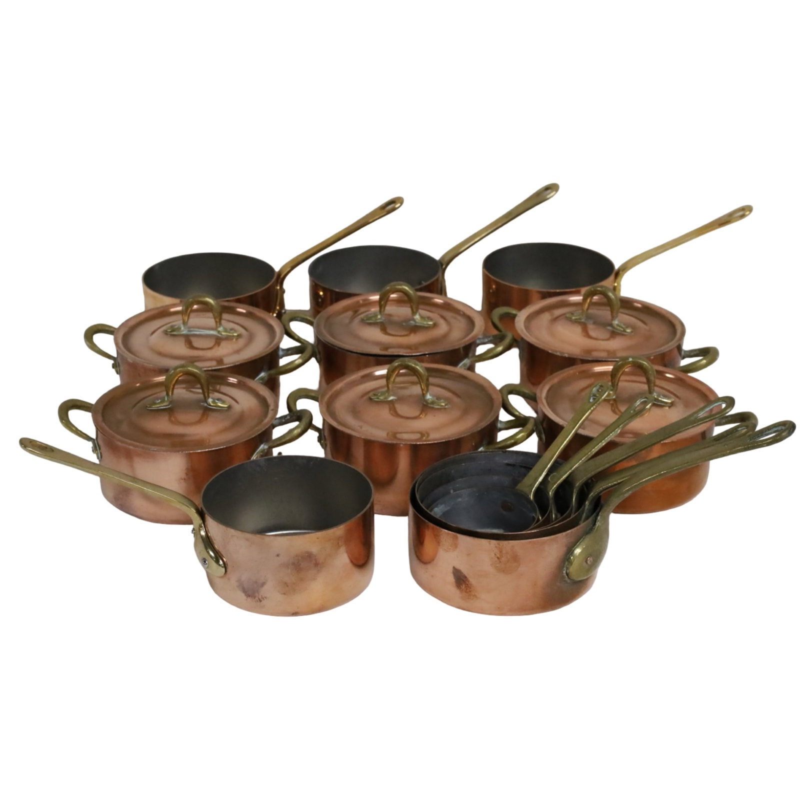 COLLECTION OF MINIATURE FRENCH COPPER COOKWARE (1 of 4)