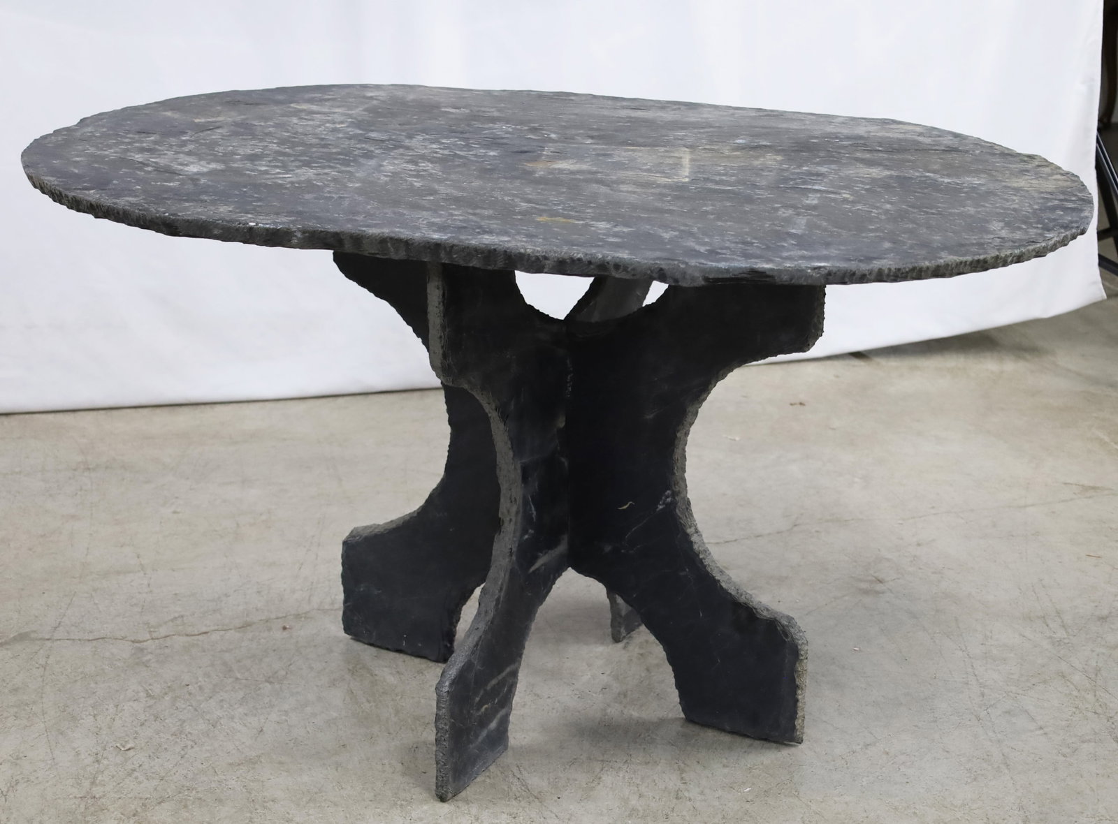 PRIMITIVE FRENCH SLATE TABLE - 2