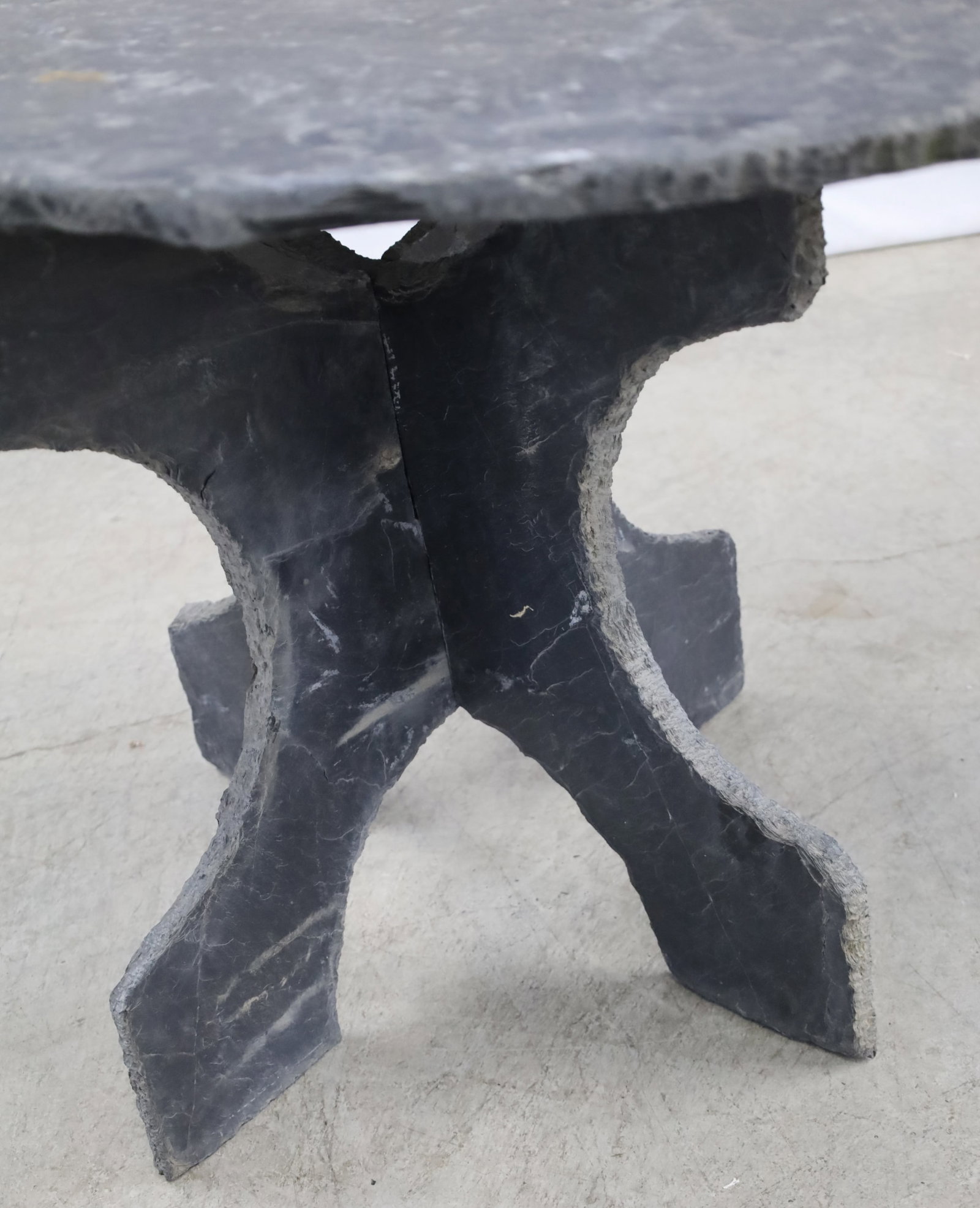 PRIMITIVE FRENCH SLATE TABLE - 5