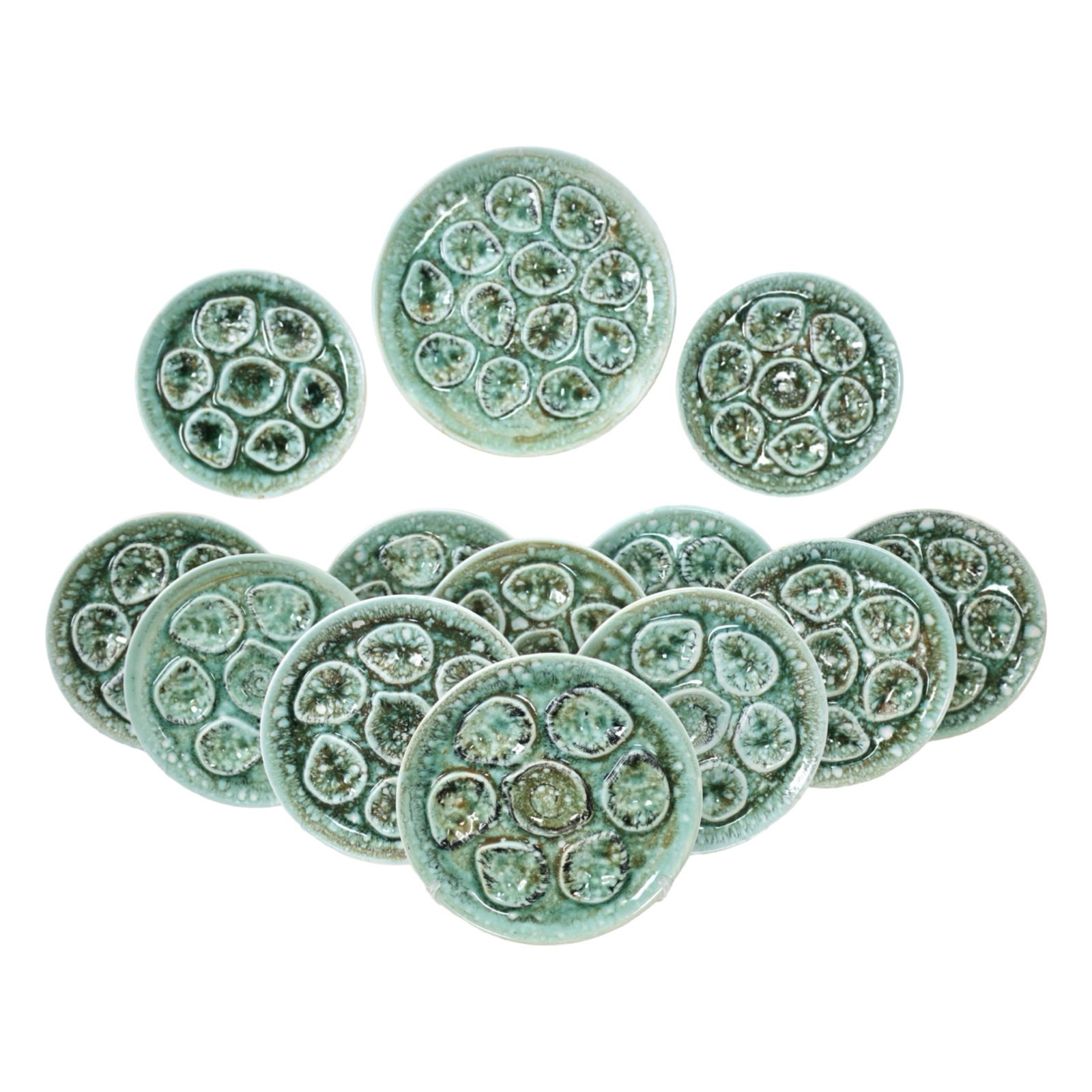 MOUSTA TURQUOISE OYSTER PLATES (1 of 5)