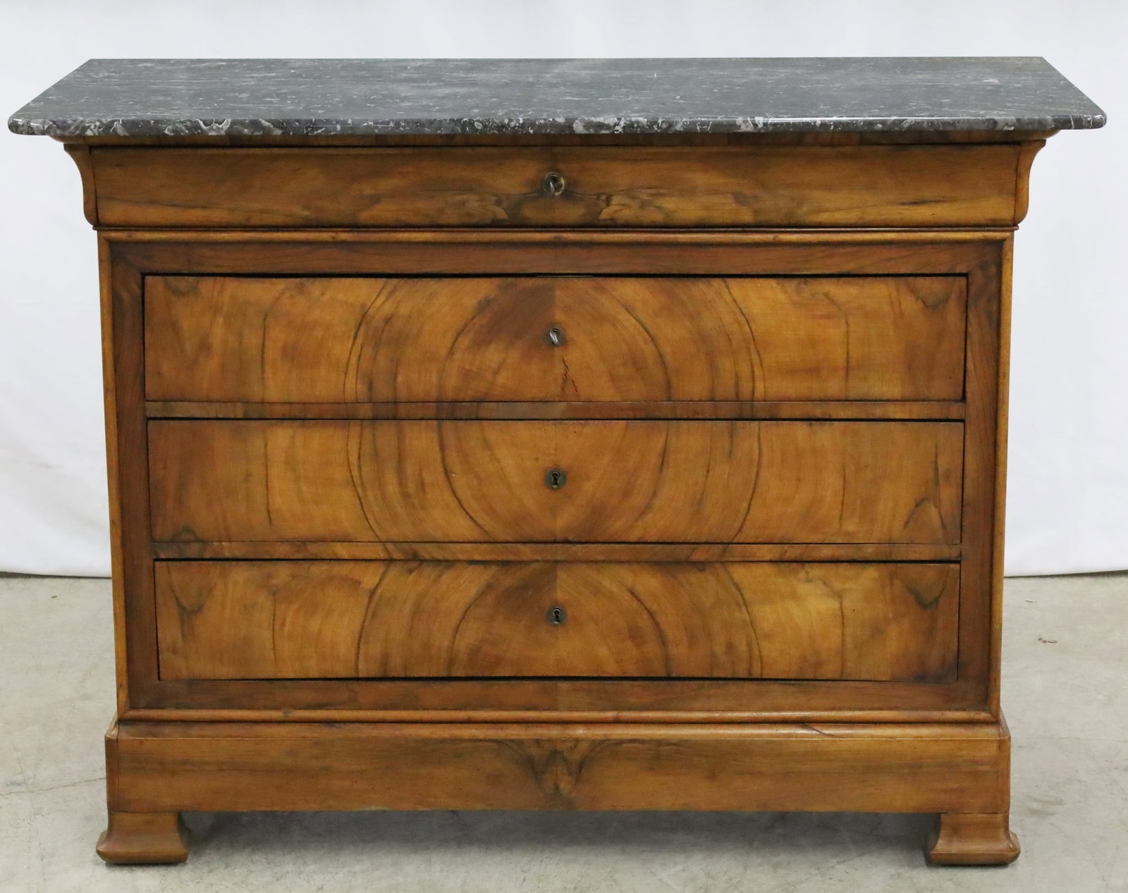 LOUIS PHILIPPE WALNUT COMMODE - 2