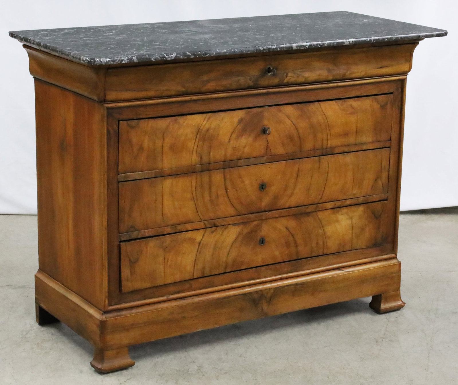 LOUIS PHILIPPE WALNUT COMMODE - 4