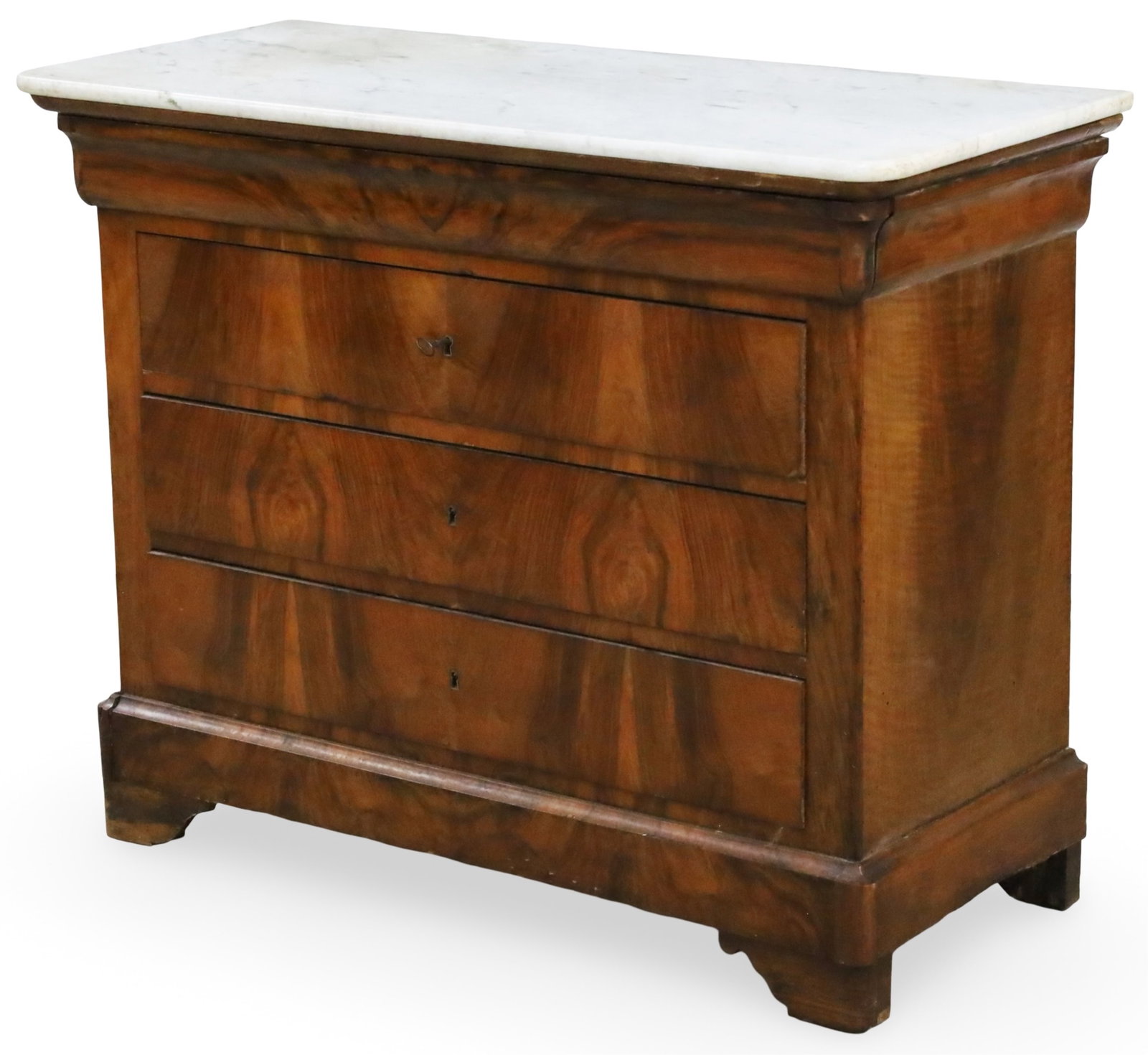 LOUIS PHILIPPE WALNUT COMMODE (1 of 5)