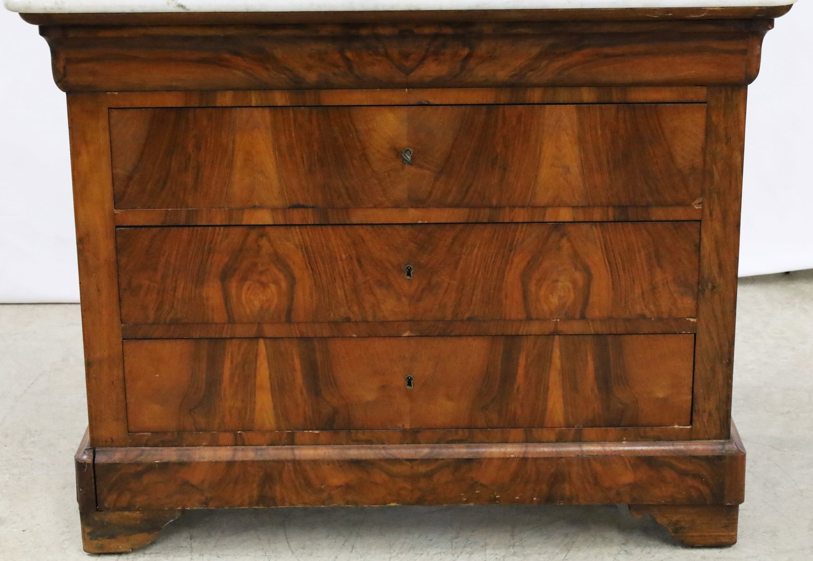 LOUIS PHILIPPE WALNUT COMMODE - 2