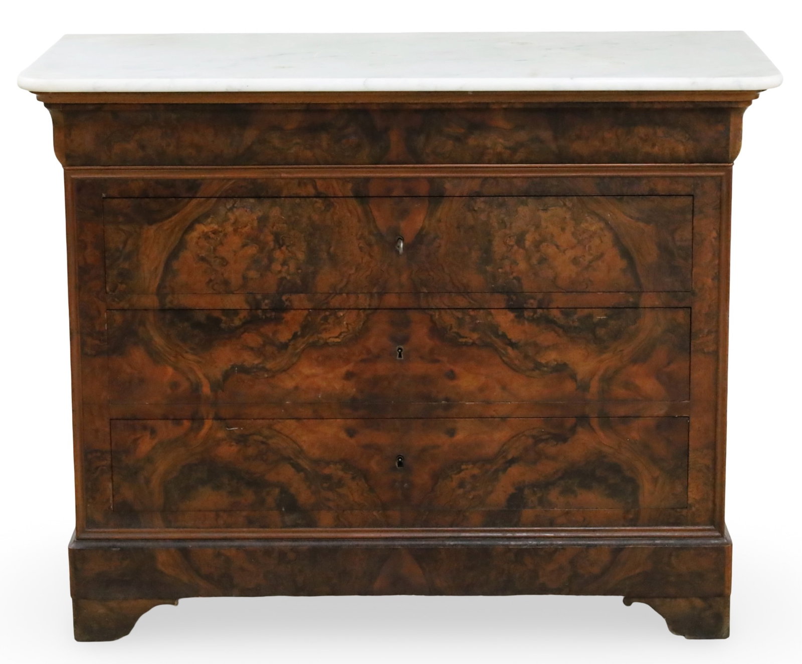 LOUIS PHILIPPE WALNUT COMMODE (1 of 6)