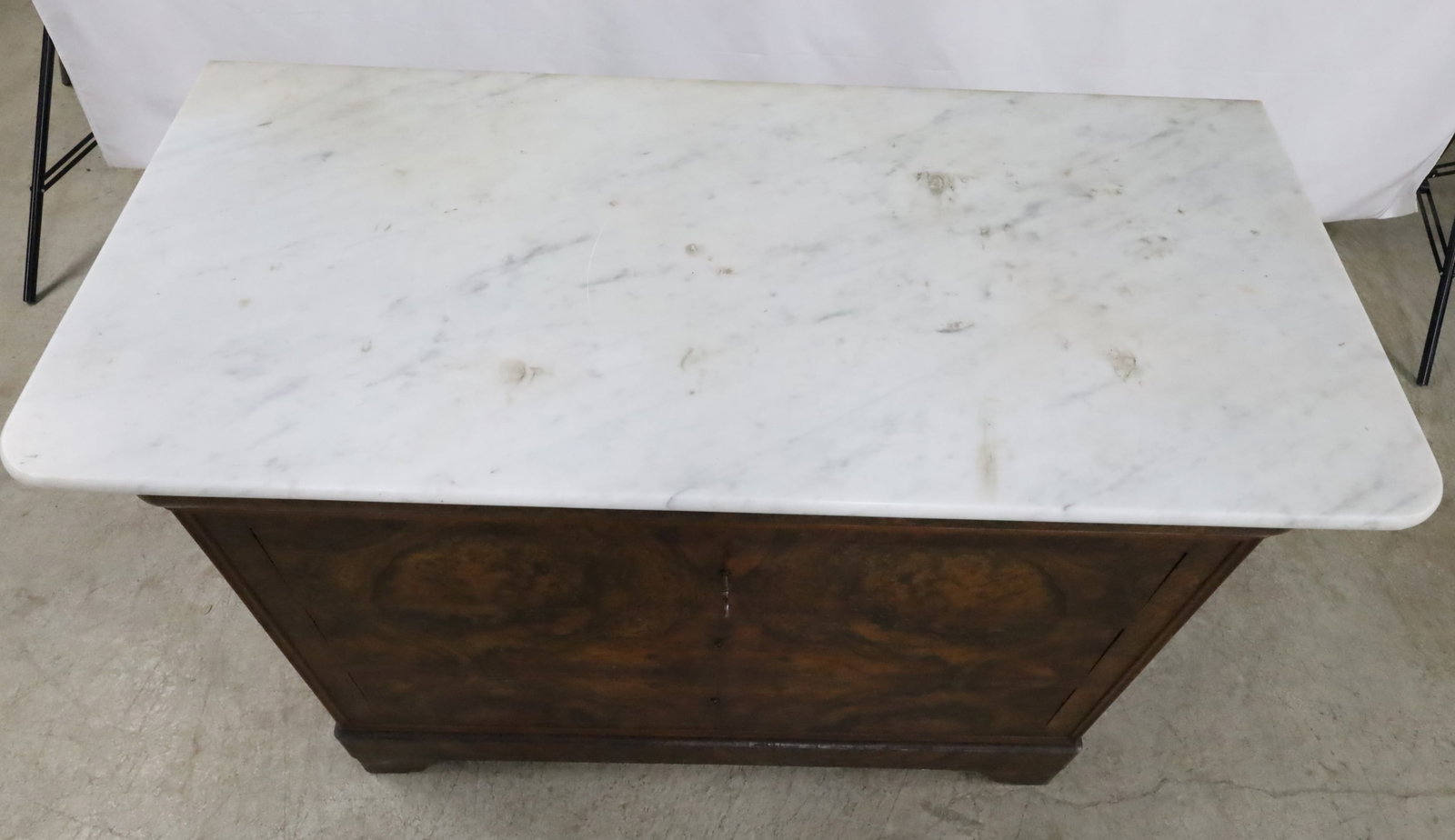 LOUIS PHILIPPE WALNUT COMMODE - 4