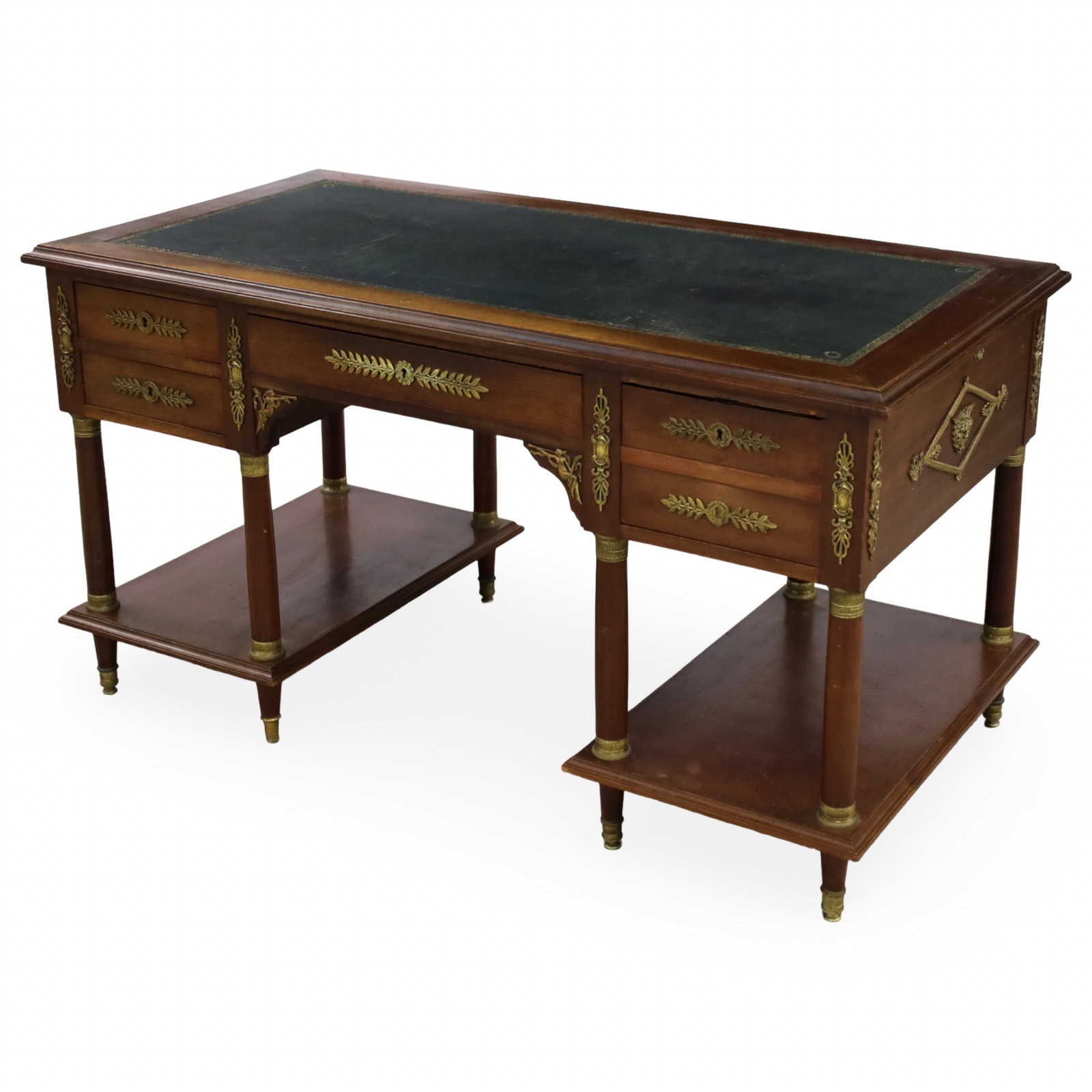 FRENCH EMPIRE STYLE MAHOGANY DESK (1 of 6)