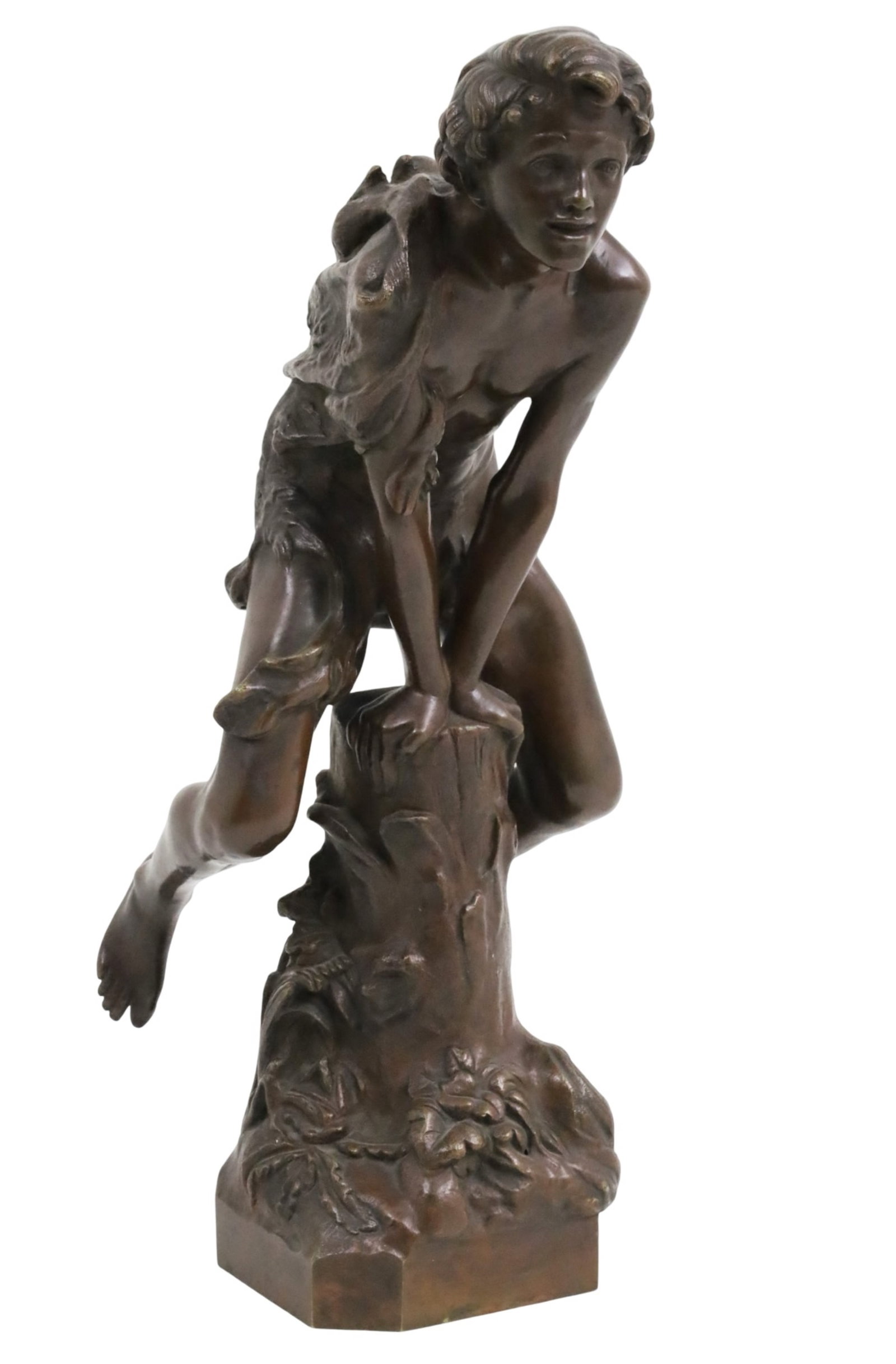 GEORGE CLERE (FRENCH, 1829-1901) FAUN GYMNASTE (1 of 6)