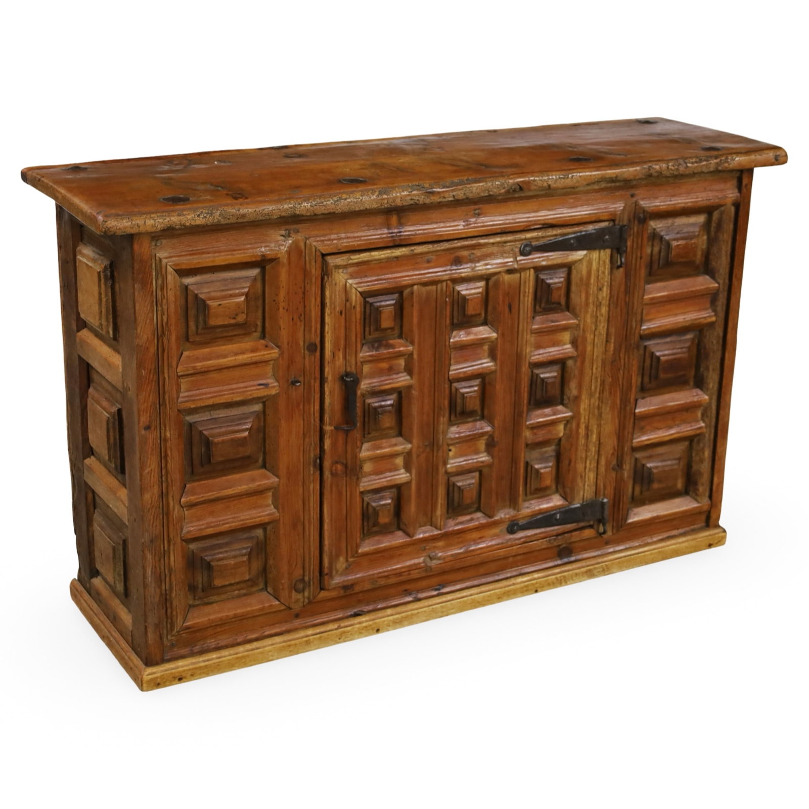 SPANISH CARVED OAK SIDEBOARD, 18TH C. (1 of 6)