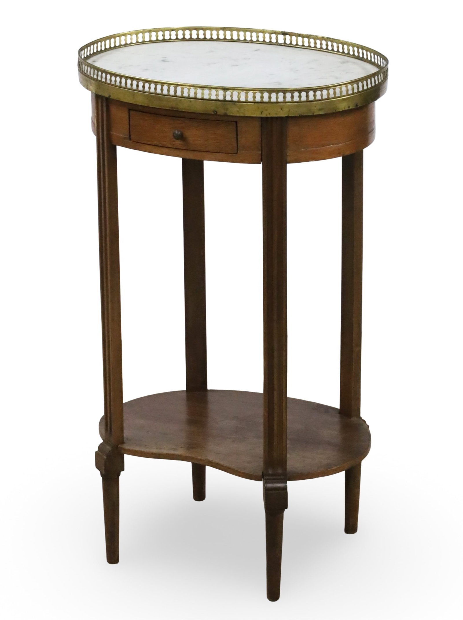 LOUIS XVI STYLE MARBLE TOP OCCASIONAL TABLE (1 of 3)