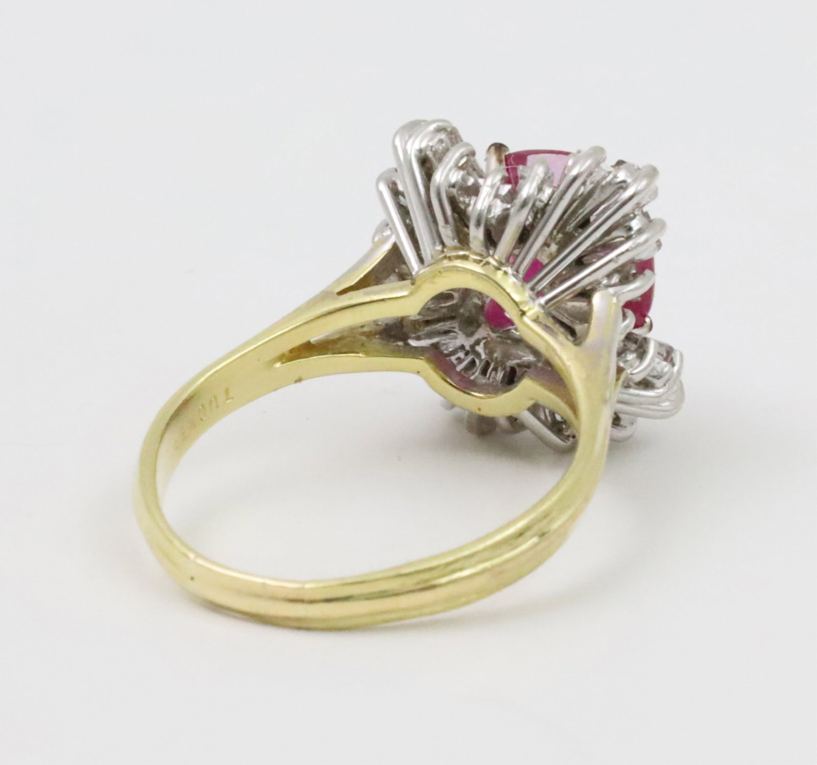 18K BURMESE RUBY AND DIAMOND RING,GIA - 6