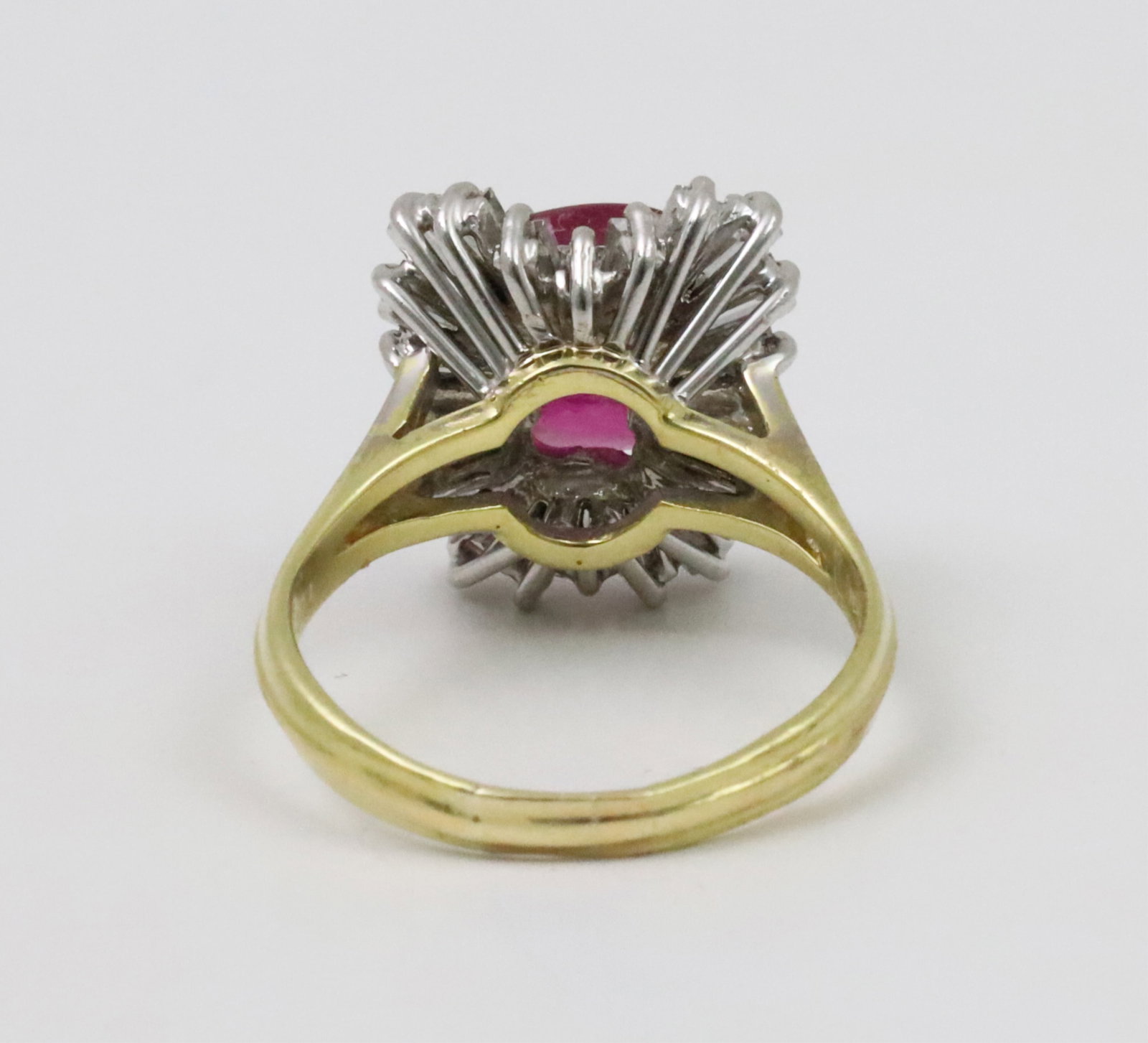 18K BURMESE RUBY AND DIAMOND RING,GIA - 7