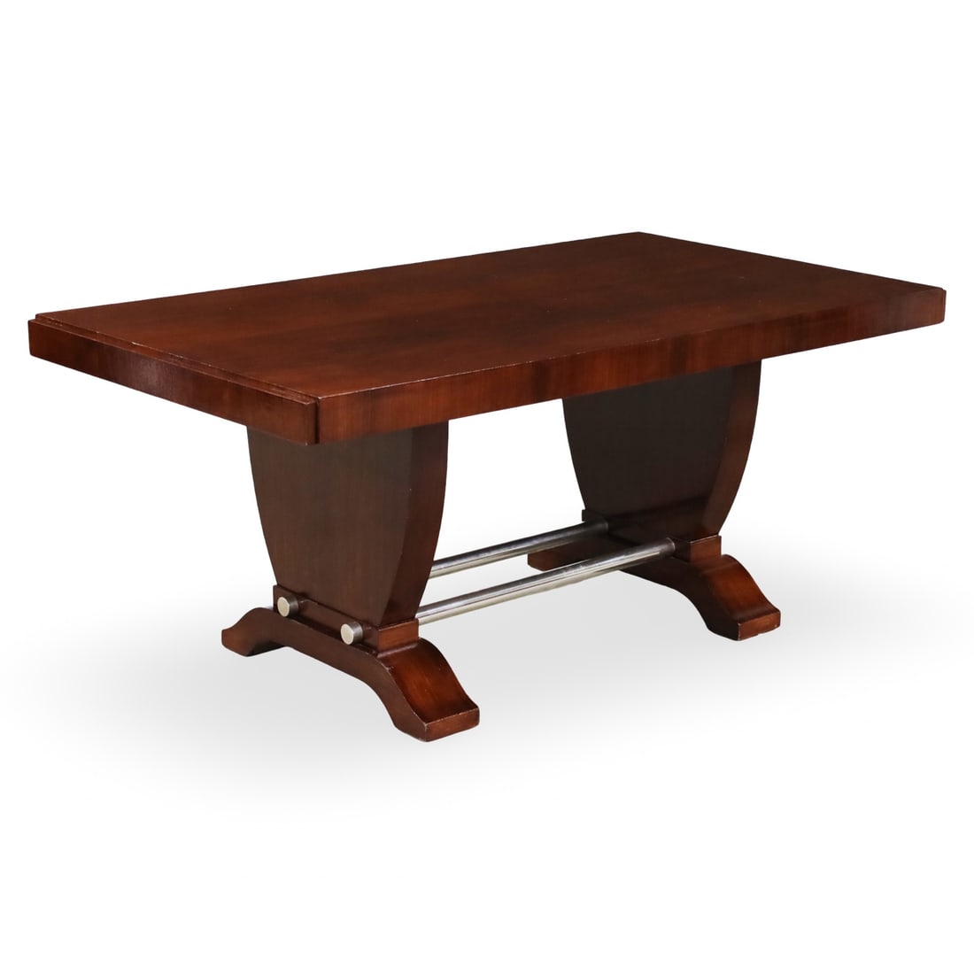FRENCH ART DECO MAHOGANY DINING TABLE (1 of 3)